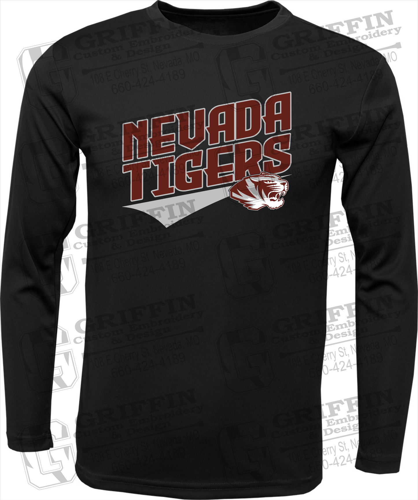 Toddler Dry-Fit Long Sleeve T-Shirt - Nevada Tigers 21-E