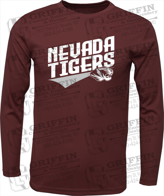 Toddler Dry-Fit Long Sleeve T-Shirt - Nevada Tigers 21-E