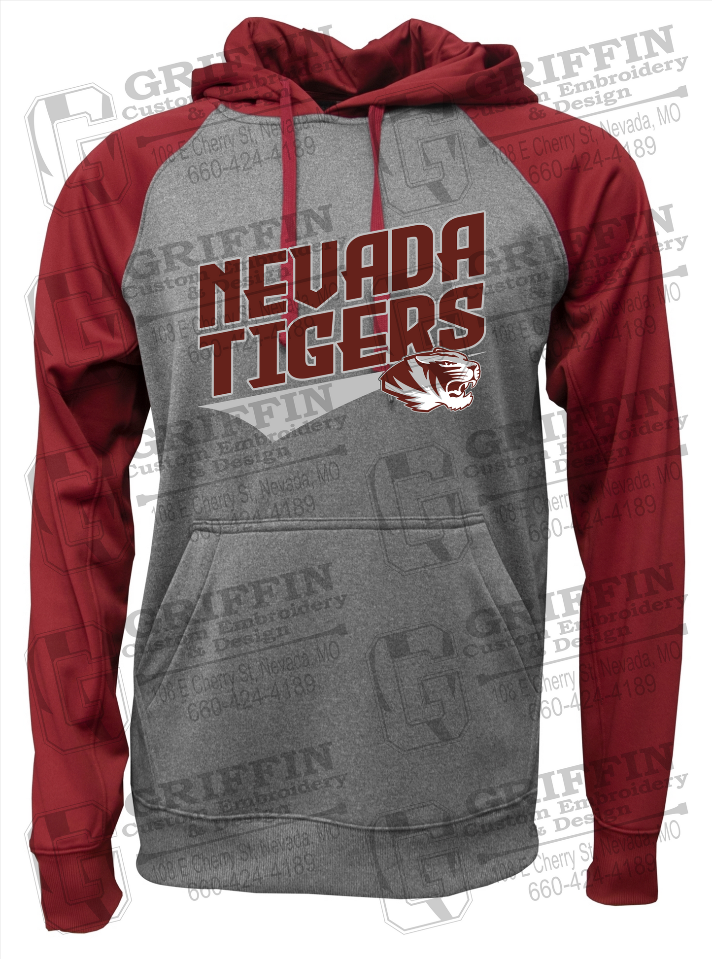 Nevada Tigers 21-E Youth Raglan Hoodie