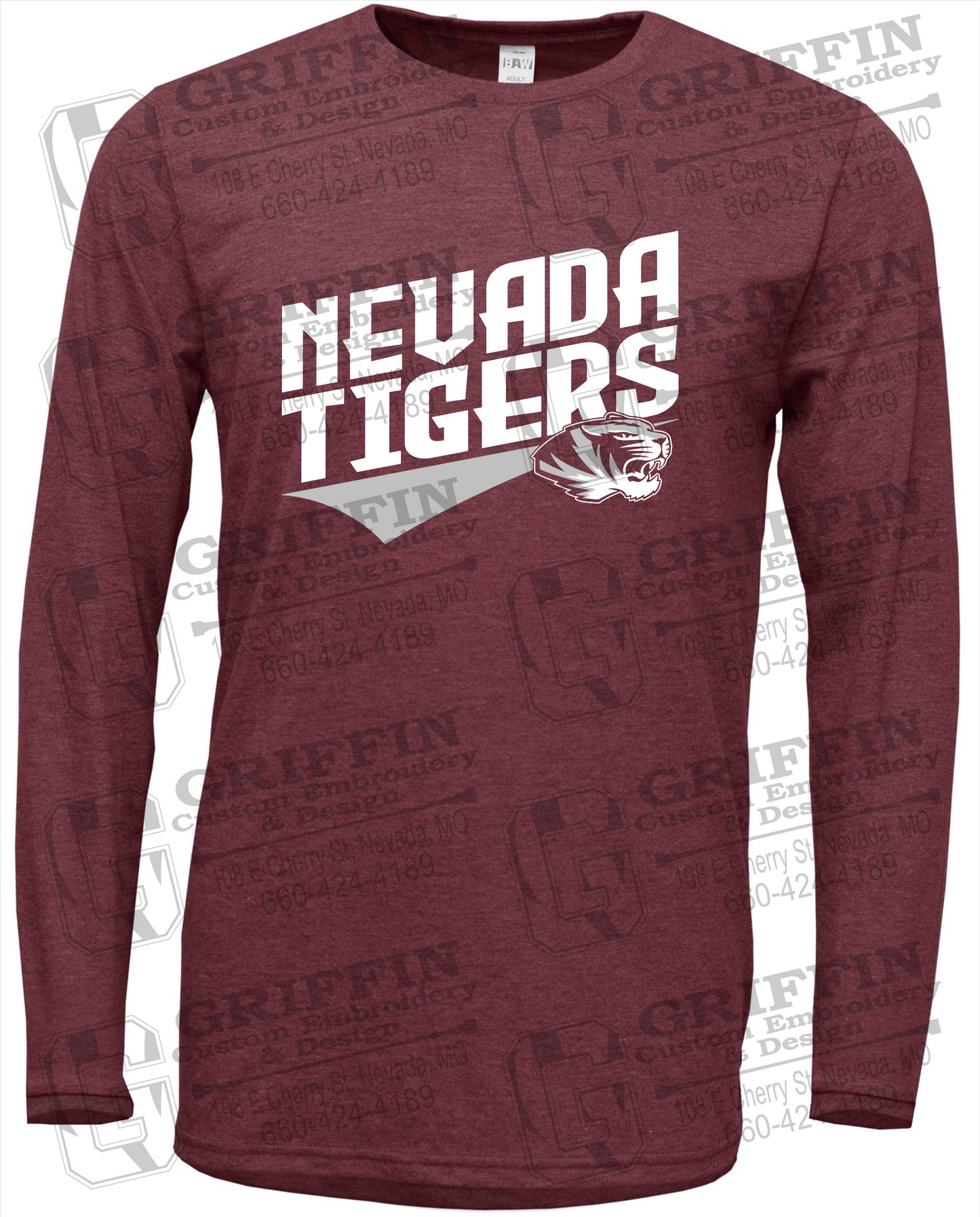 Soft-Tek Long Sleeve T-Shirt - Nevada Tigers 21-E