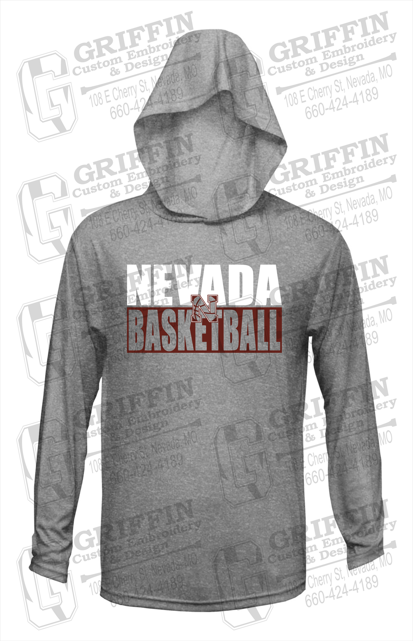 Dry-Fit T-Shirt Hoodie - Basketball - Nevada Tigers 21-Q