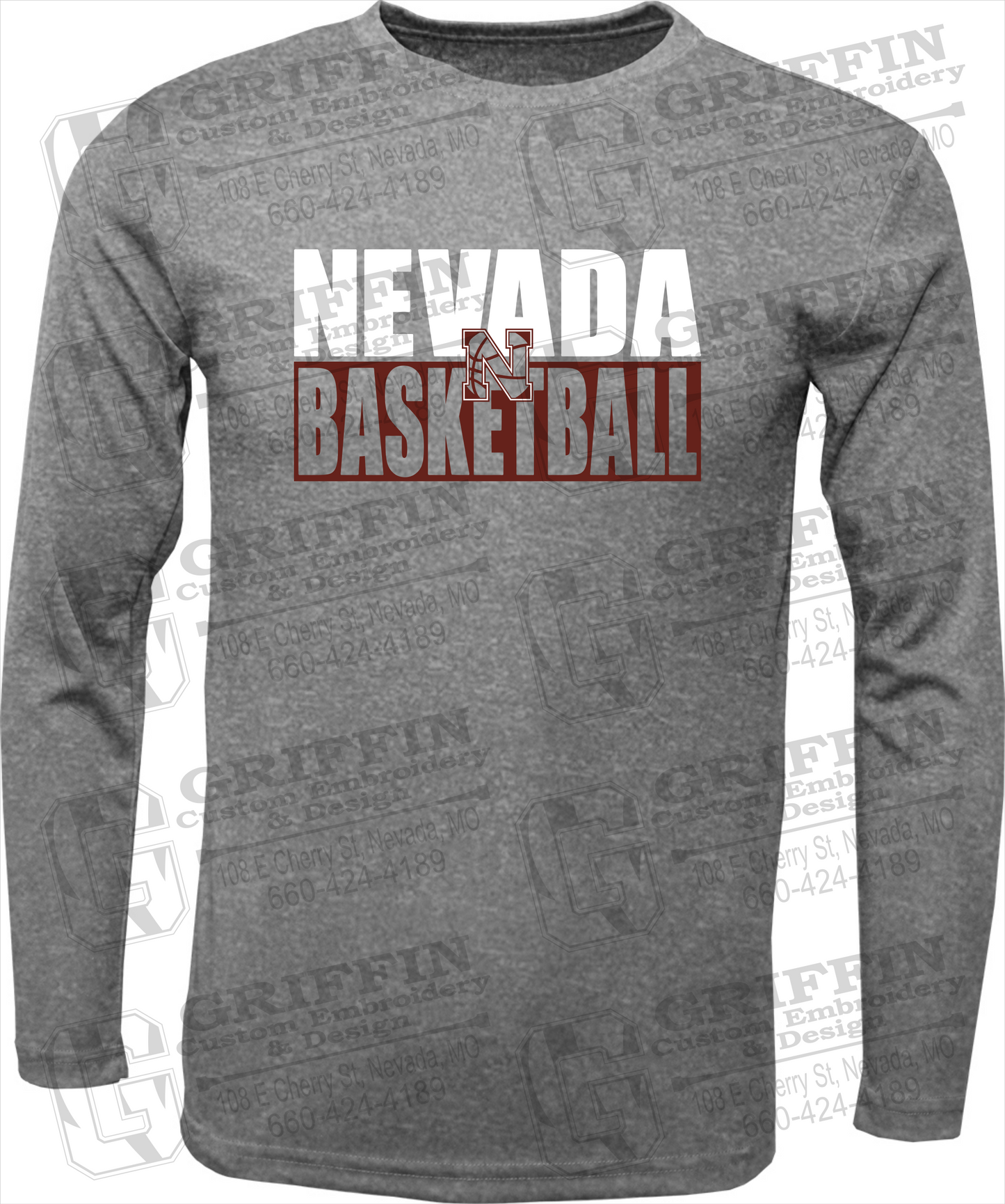 Dry-Fit Long Sleeve T-Shirt - Basketball - Nevada Tigers 21-Q