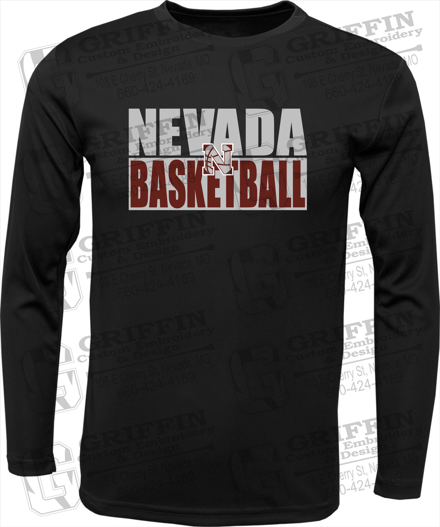 Dry-Fit Long Sleeve T-Shirt - Basketball - Nevada Tigers 21-Q