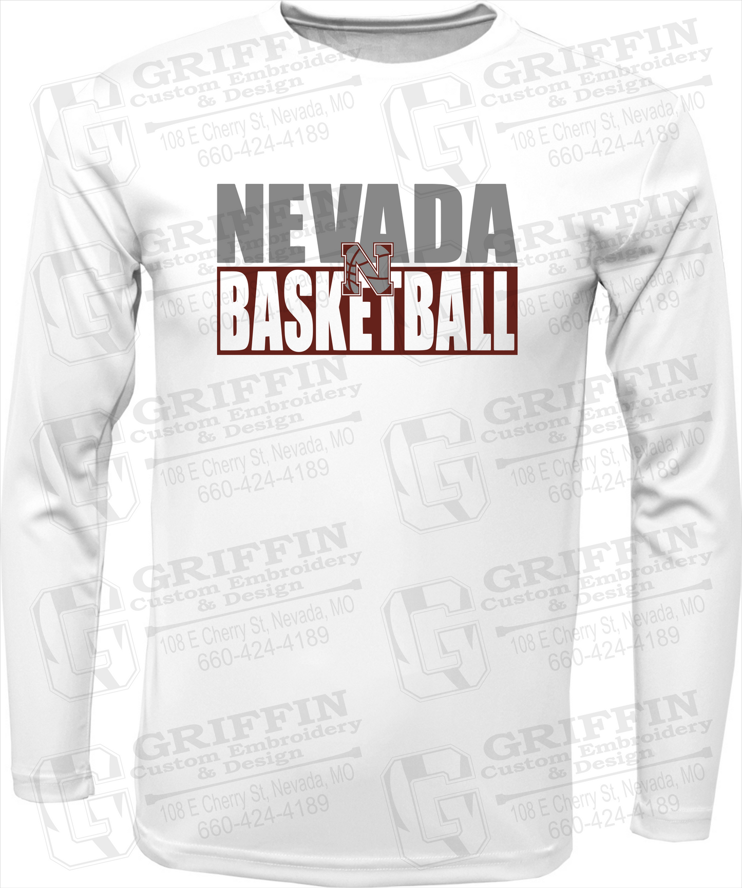 Dry-Fit Long Sleeve T-Shirt - Basketball - Nevada Tigers 21-Q