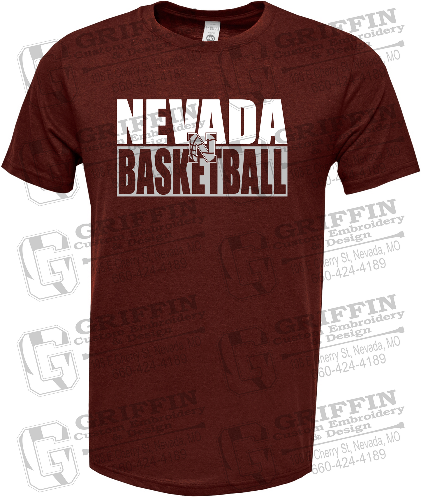 Soft-Tek Short Sleeve T-Shirt - Basketball - Nevada Tigers 21-Q