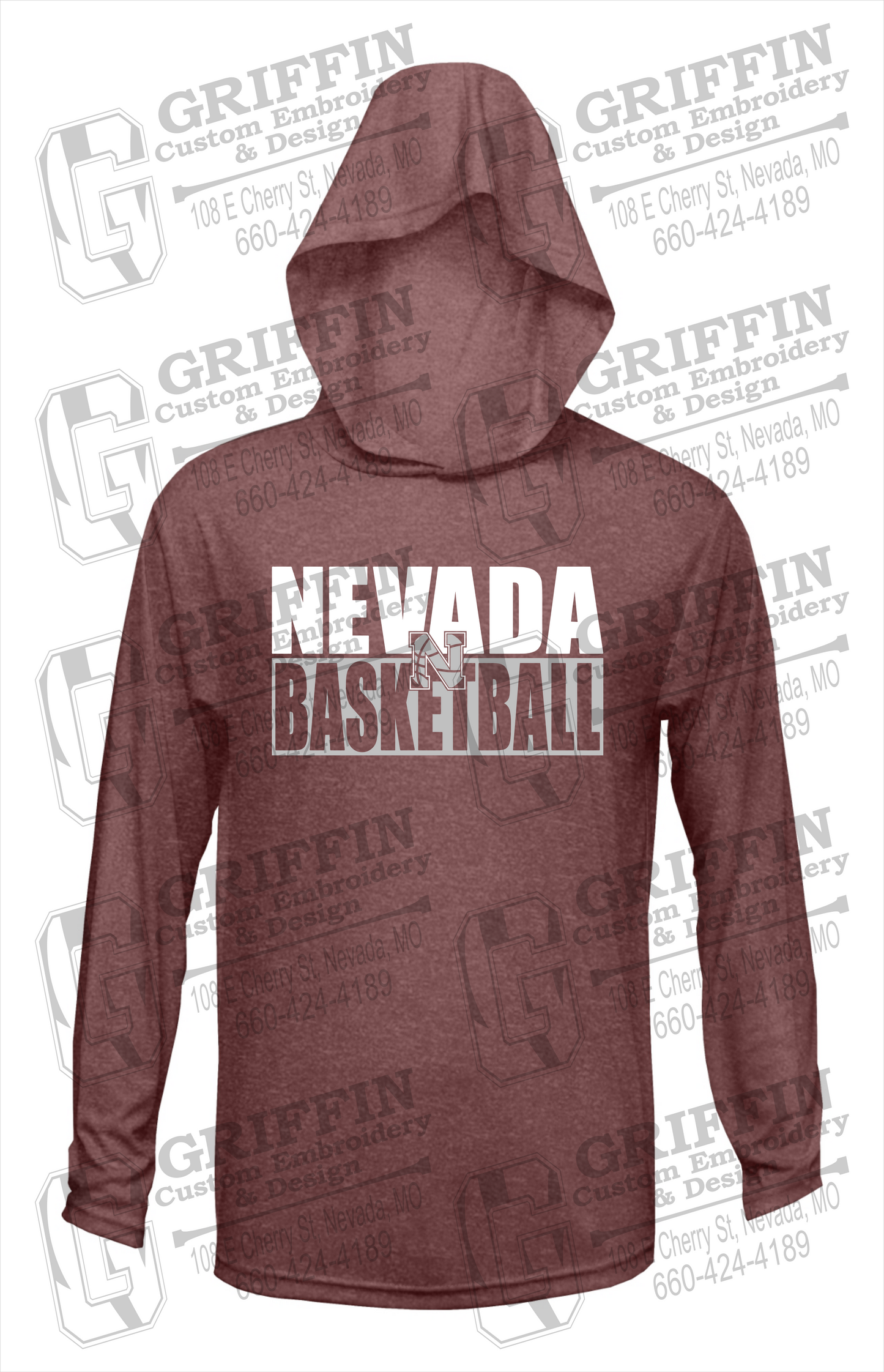 Dry-Fit T-Shirt Hoodie - Basketball - Nevada Tigers 21-Q