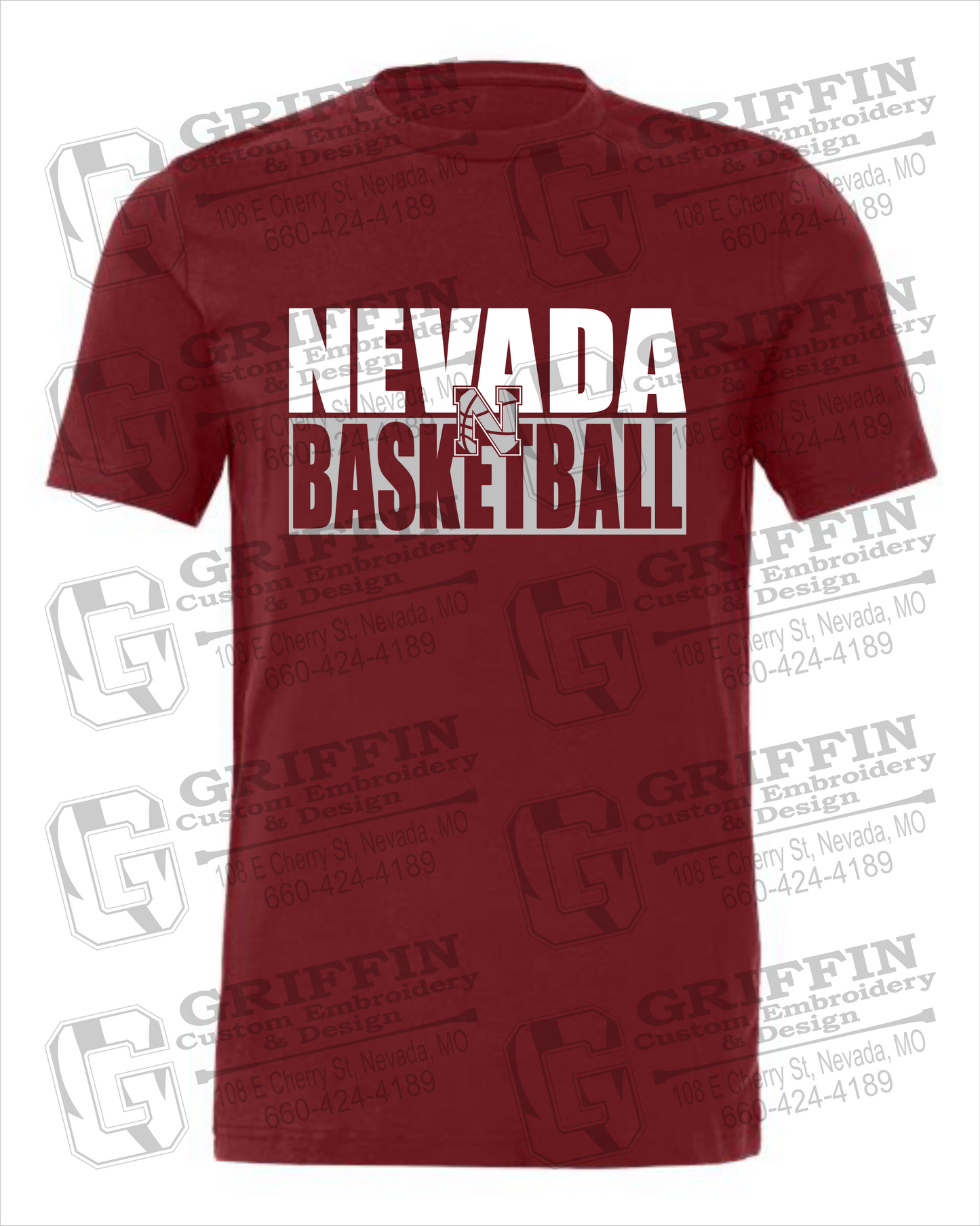 Nevada Tigers 21-Q 100% Cotton Short Sleeve T-Shirt - Basketball