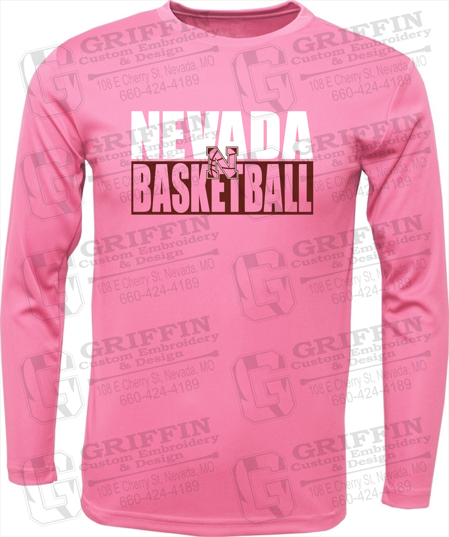 Toddler Dry-Fit Long Sleeve T-Shirt - Basketball - Nevada Tigers 21-Q