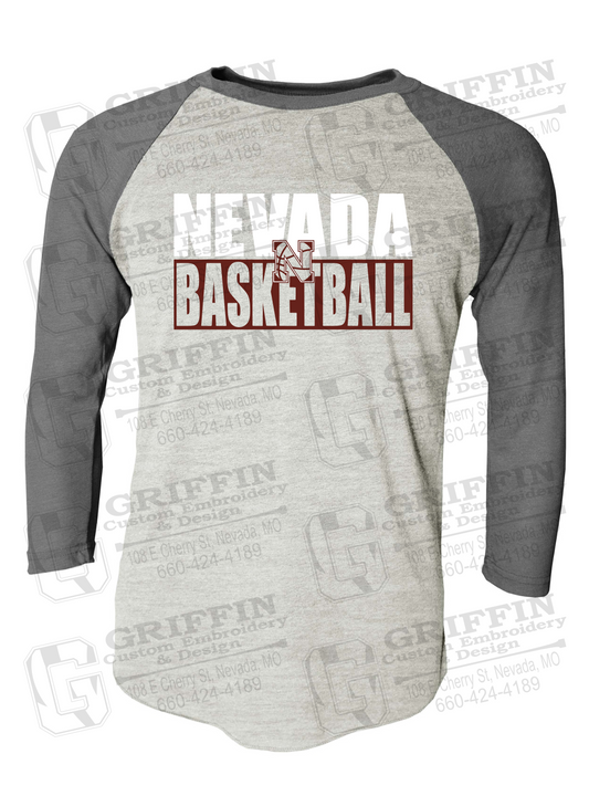 Tri-Blend Raglan Sleeve T-Shirt - Basketball - Nevada Tigers 21-Q