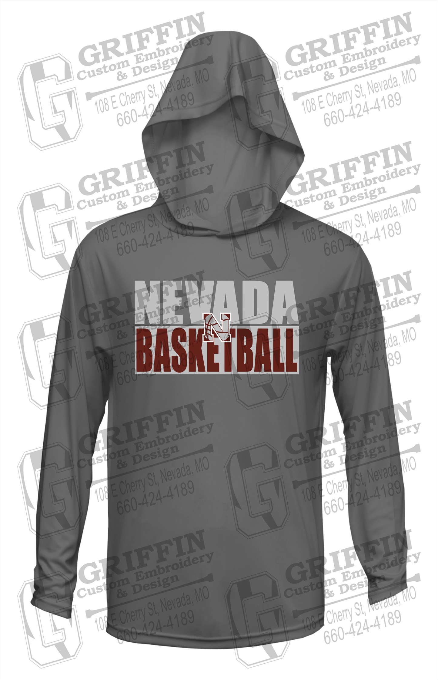 Dry-Fit T-Shirt Hoodie - Basketball - Nevada Tigers 21-Q