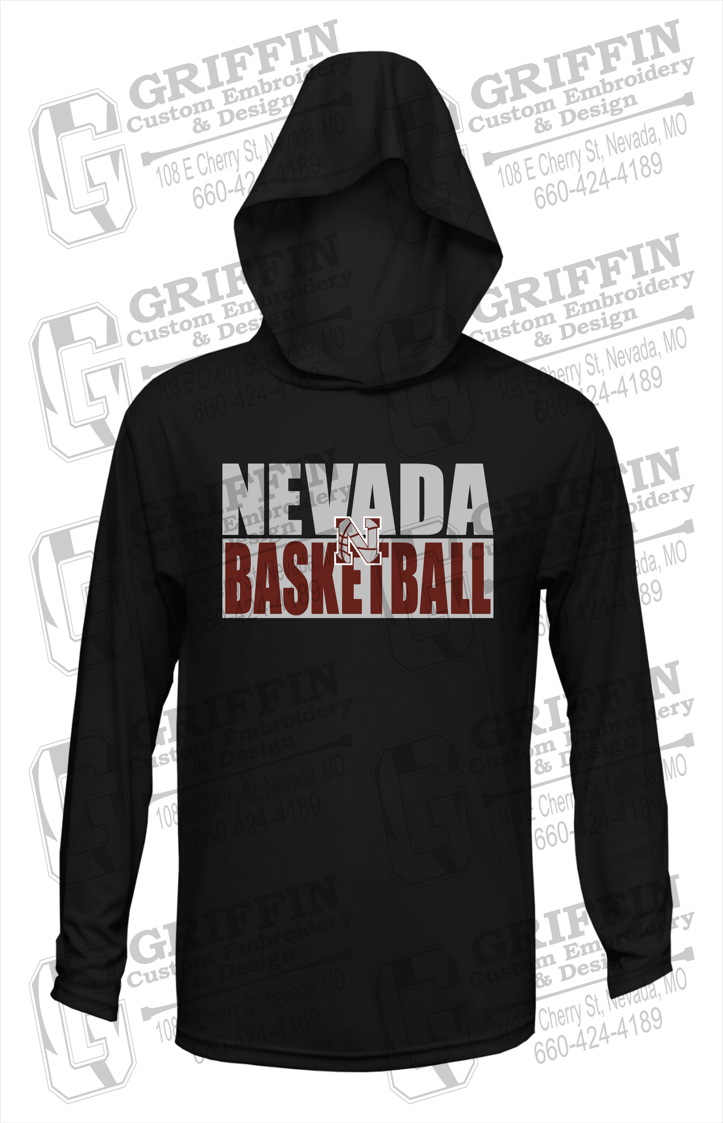 Dry-Fit T-Shirt Hoodie - Basketball - Nevada Tigers 21-Q