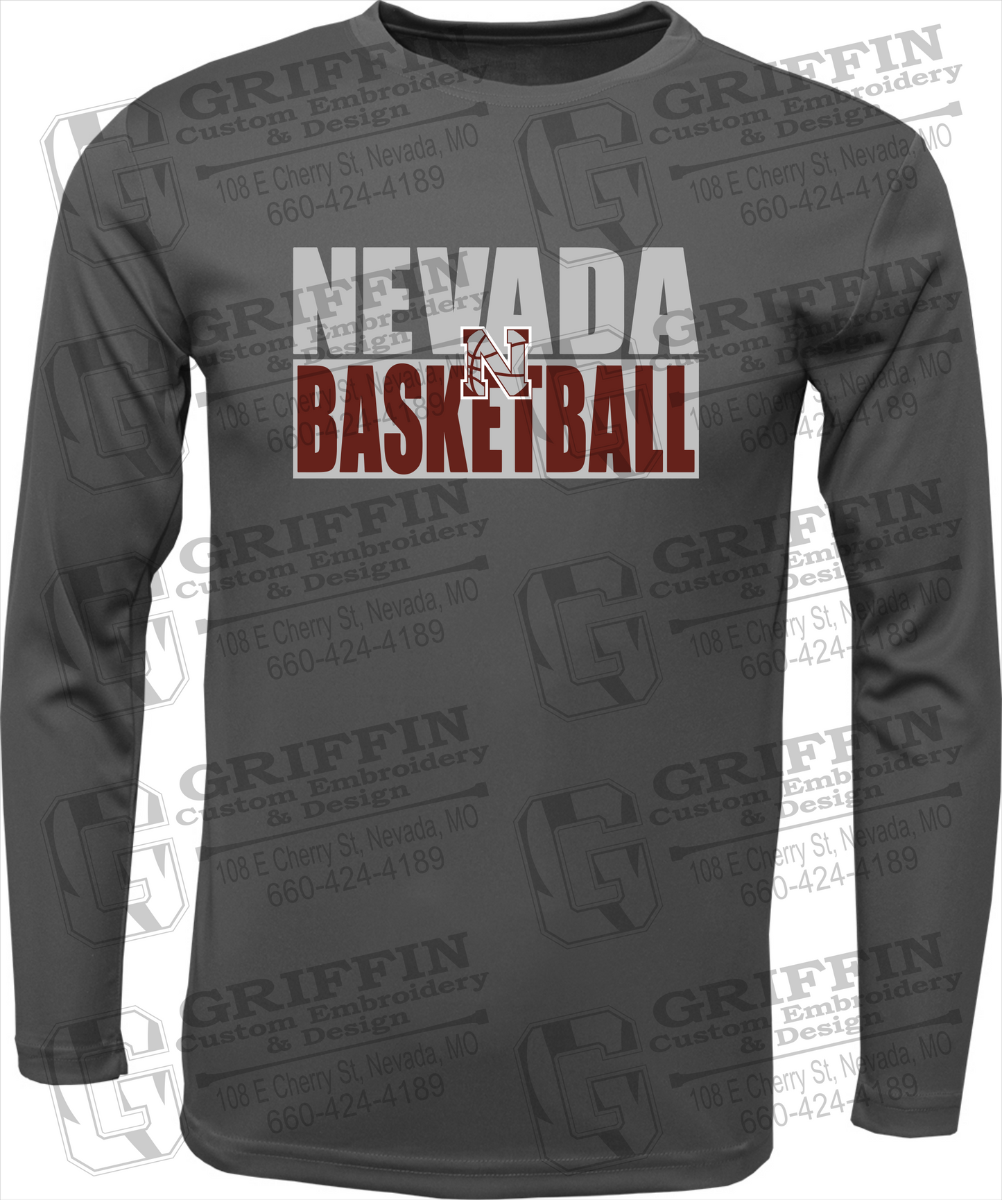 Toddler Dry-Fit Long Sleeve T-Shirt - Basketball - Nevada Tigers 21-Q