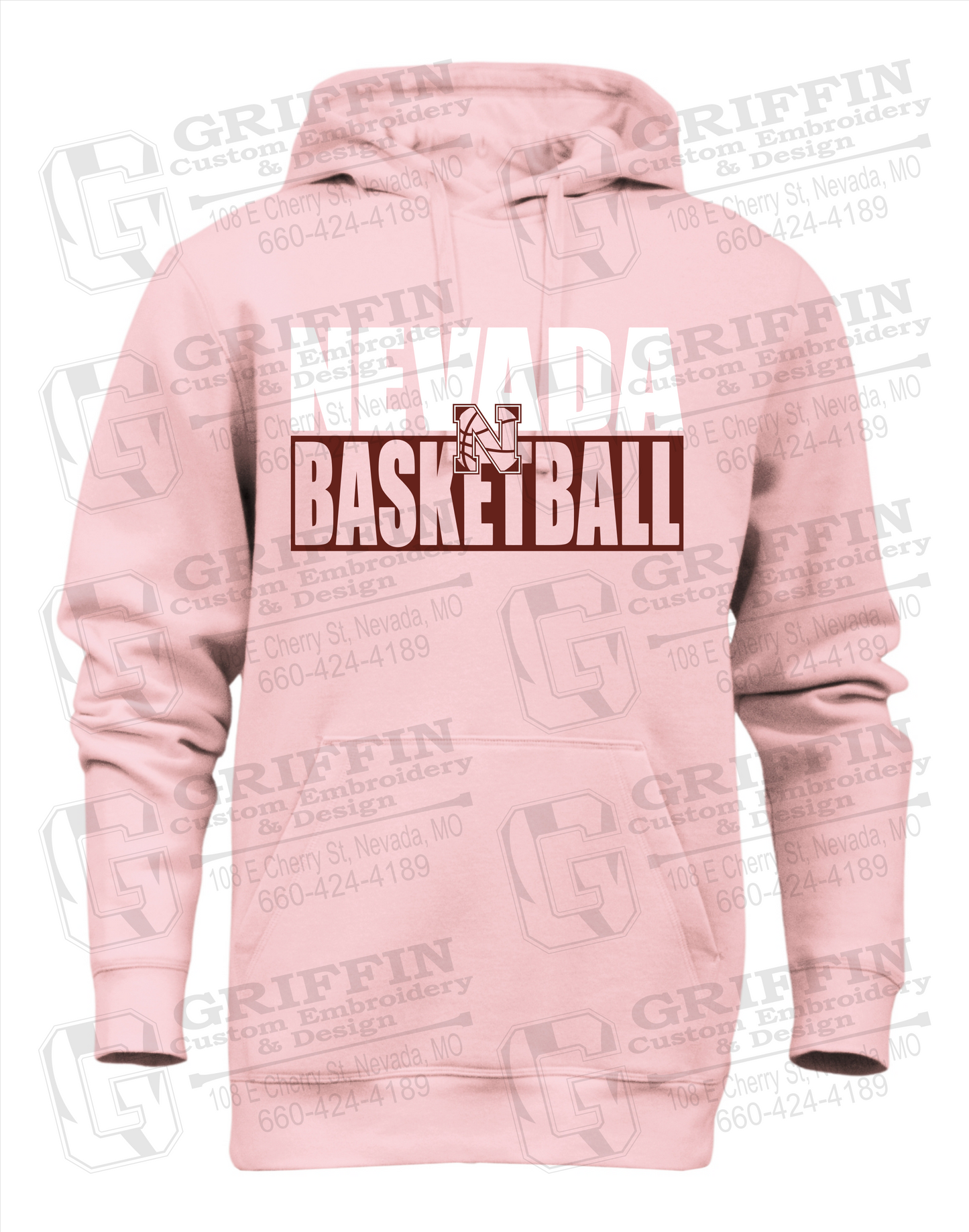 Heavyweight Fleece Hoodie - Basketball - Nevada Tigers 21-Q