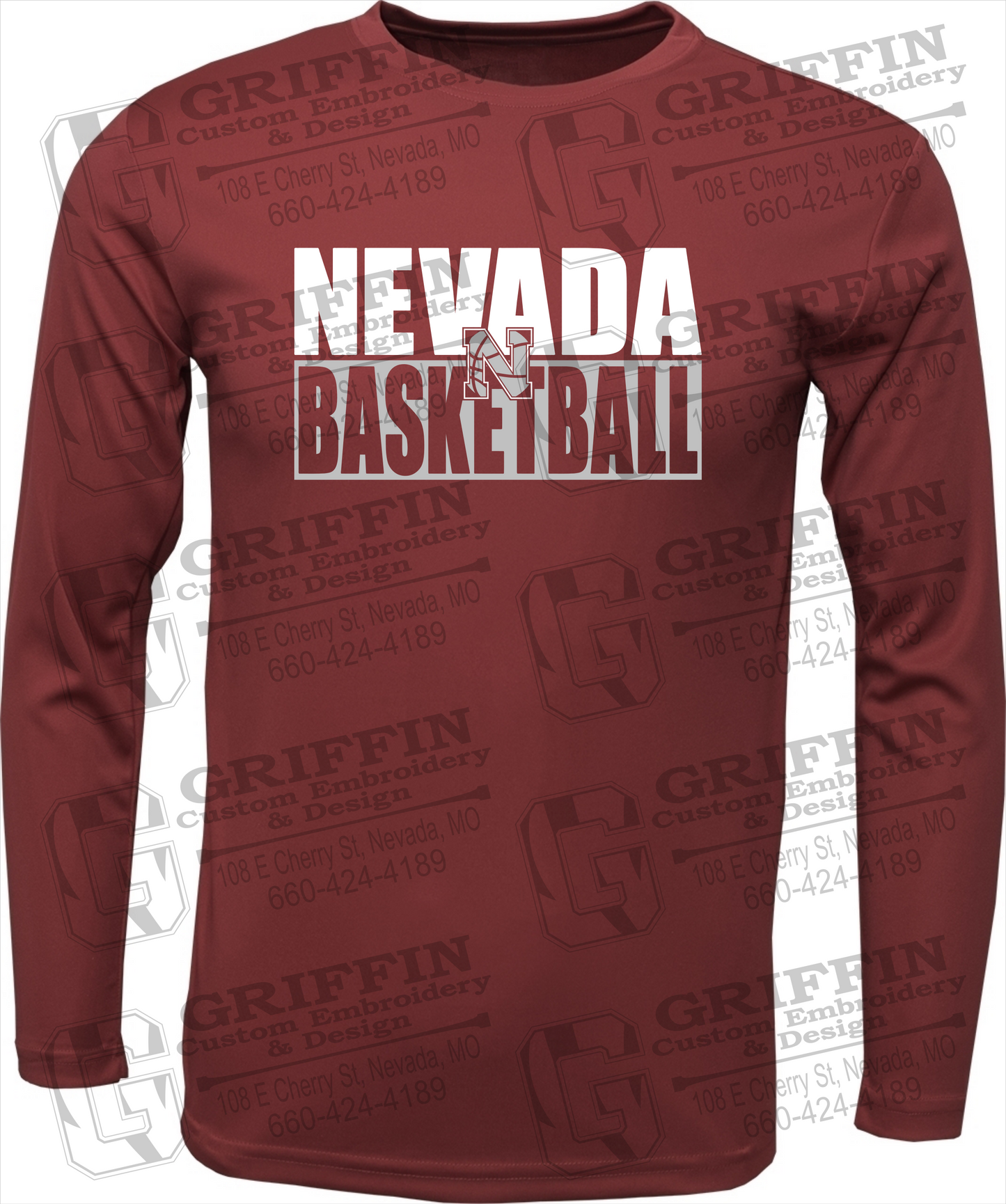 Dry-Fit Long Sleeve T-Shirt - Basketball - Nevada Tigers 21-Q