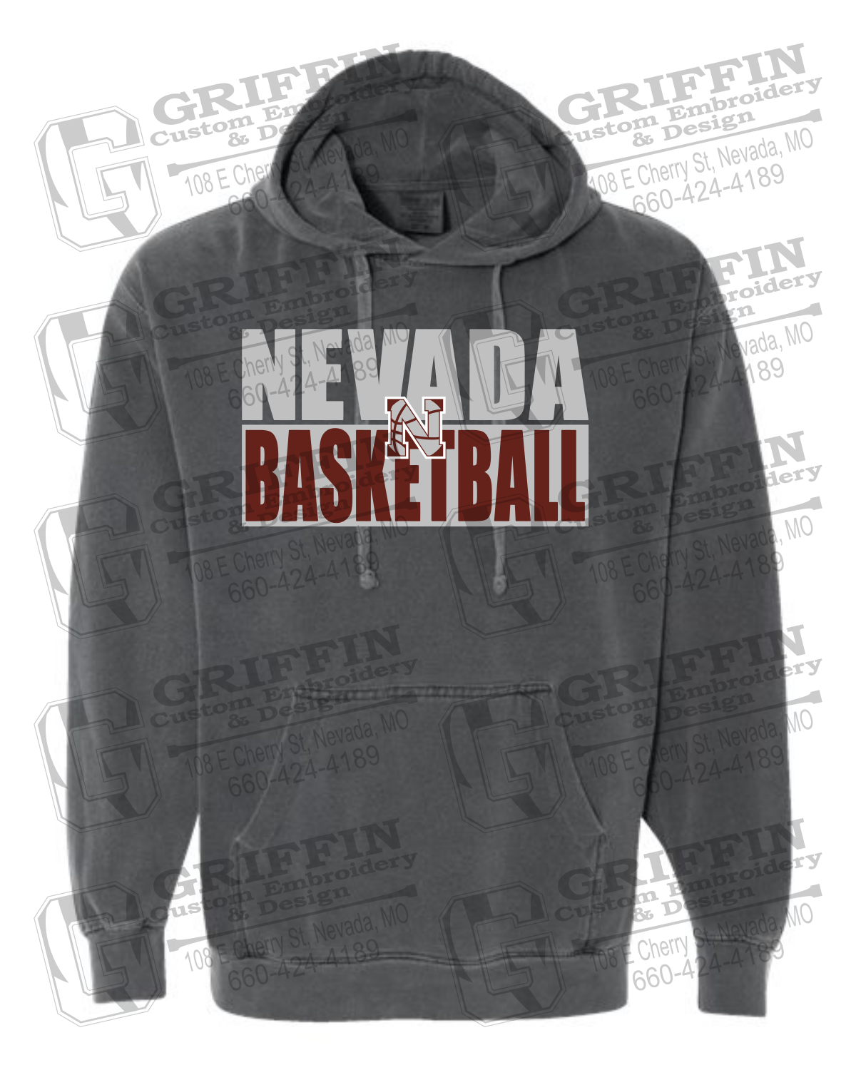 Comfort Colors Hoodie - Basketball - Nevada Tigers 21-Q