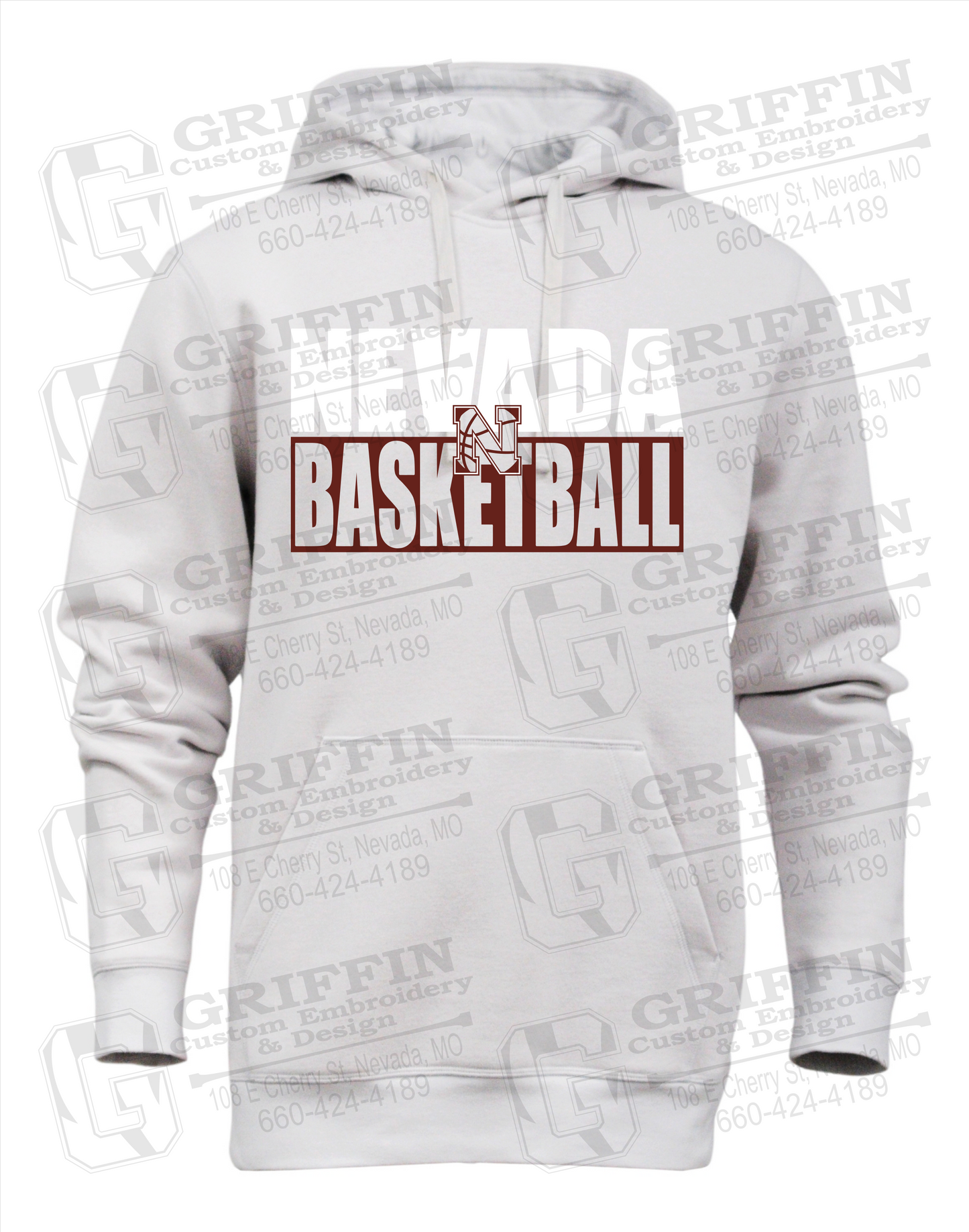 Heavyweight Fleece Hoodie - Basketball - Nevada Tigers 21-Q