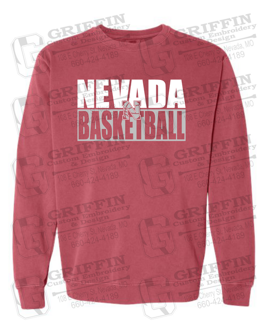 Comfort Colors Crewneck Sweatshirt - Basketball - Nevada Tigers 21-Q