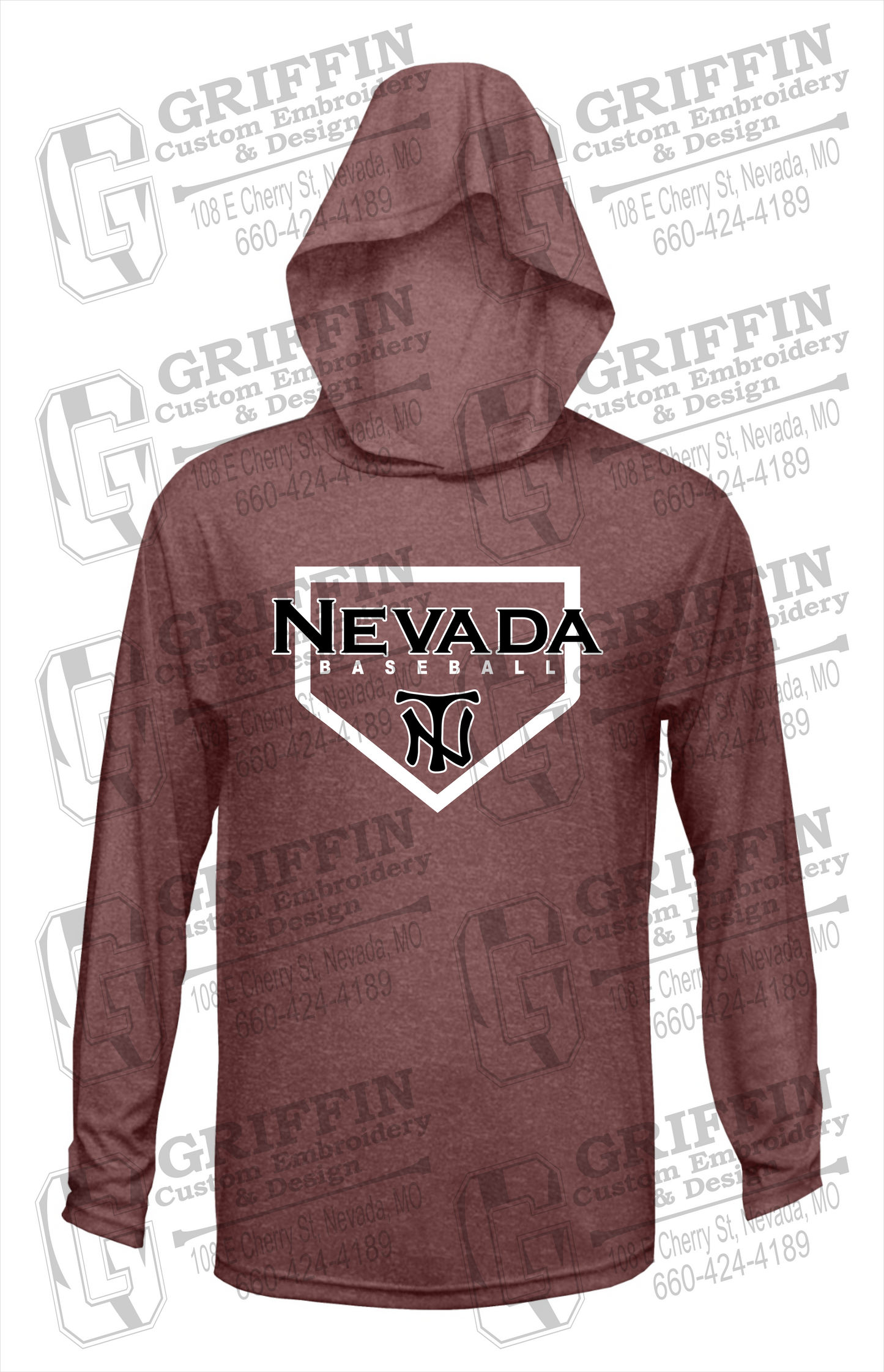 Dry-Fit T-Shirt Hoodie - Baseball - Nevada Tigers 21-S