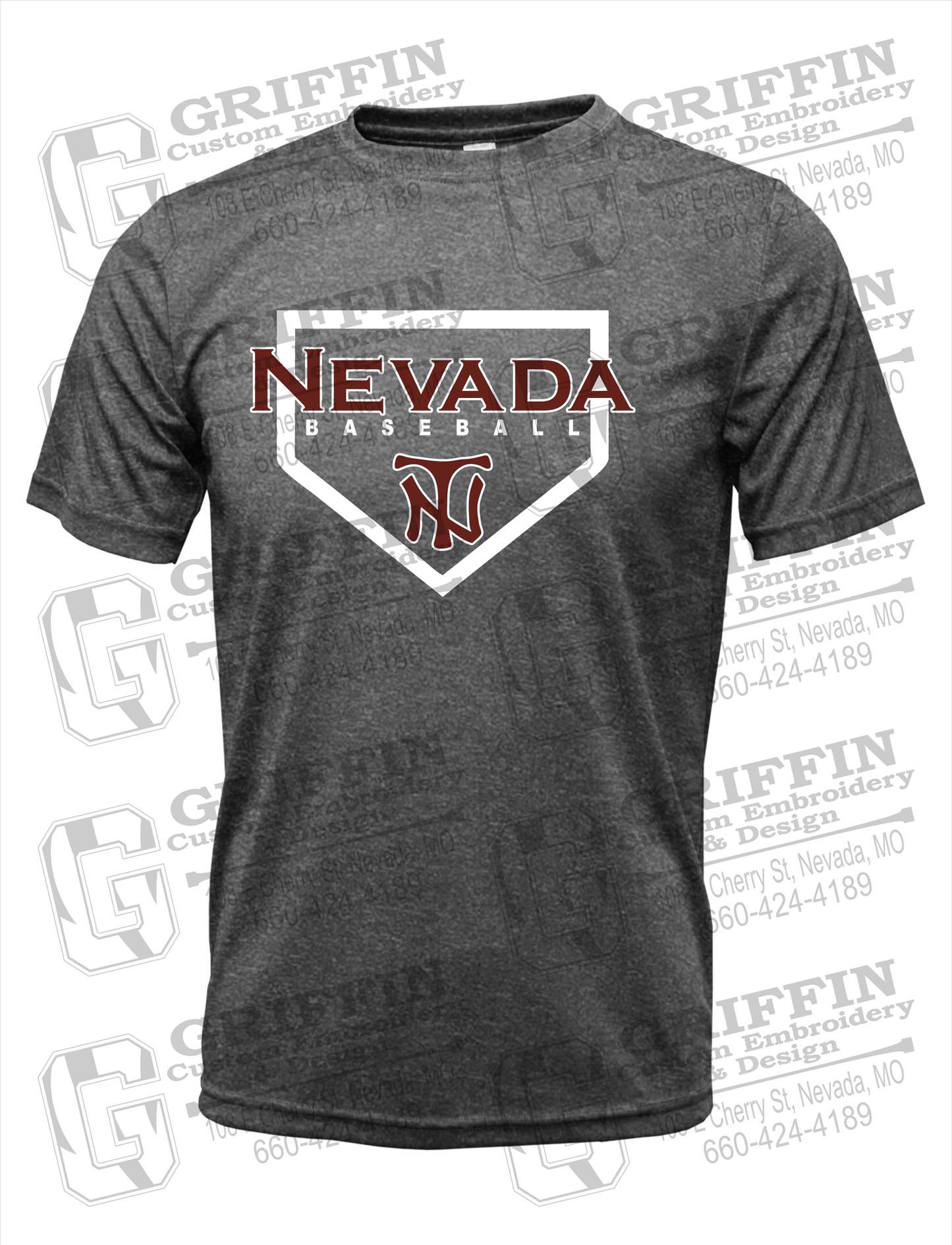 Dry-Fit Short Sleeve T-Shirt - Baseball - Nevada Tigers 21-S