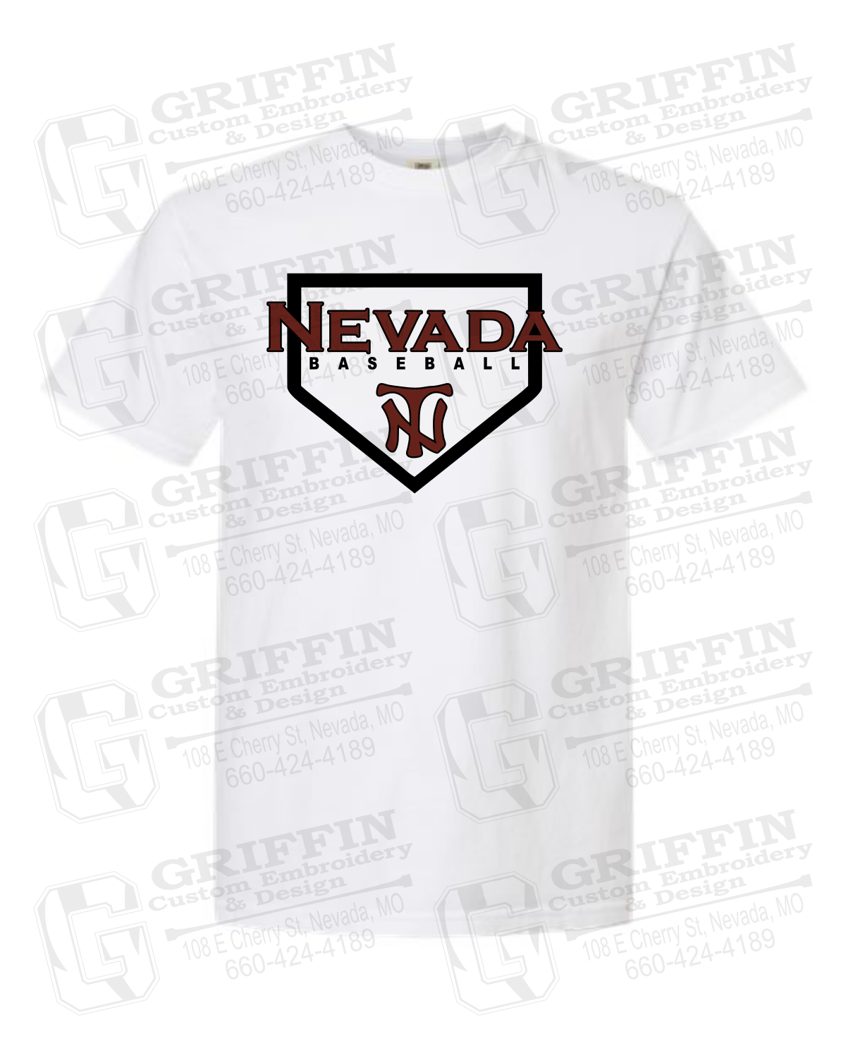 Comfort Colors Short Sleeve T-Shirt - Baseball - Nevada Tigers 21-S