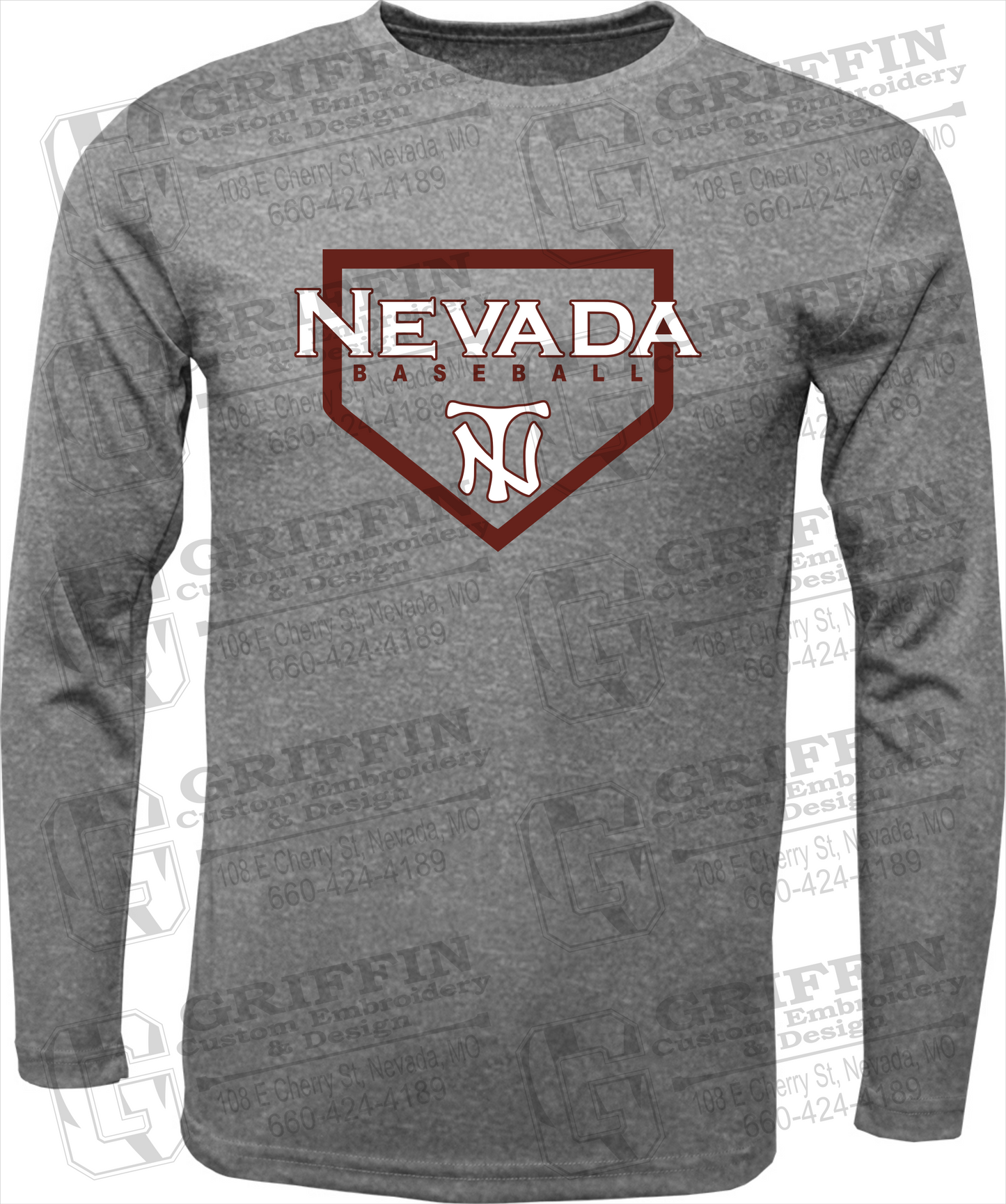 Toddler Dry-Fit Long Sleeve T-Shirt - Baseball - Nevada Tigers 21-S