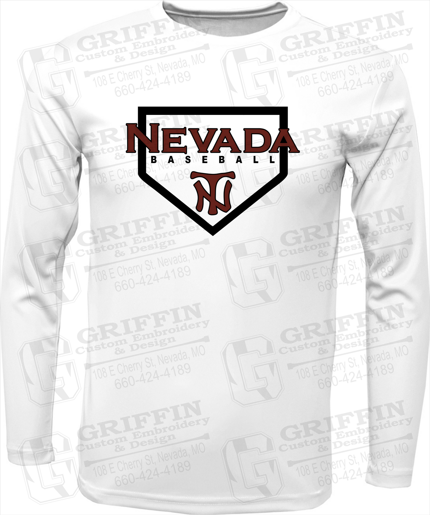 Toddler Dry-Fit Long Sleeve T-Shirt - Baseball - Nevada Tigers 21-S