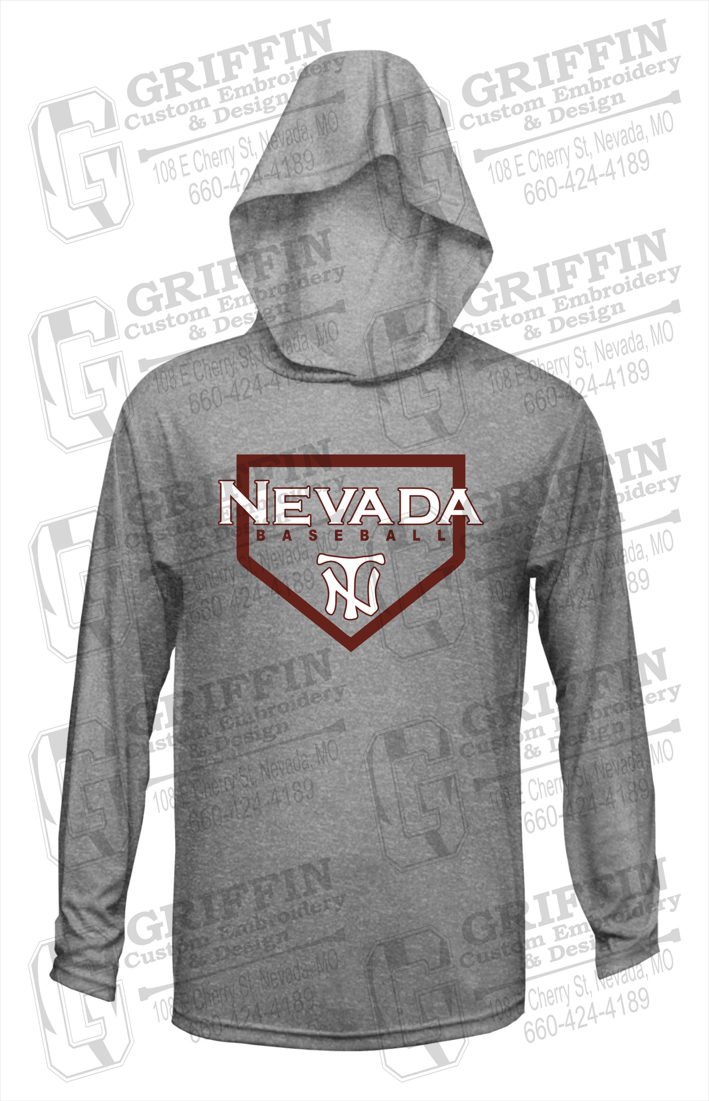 Dry-Fit T-Shirt Hoodie - Baseball - Nevada Tigers 21-S