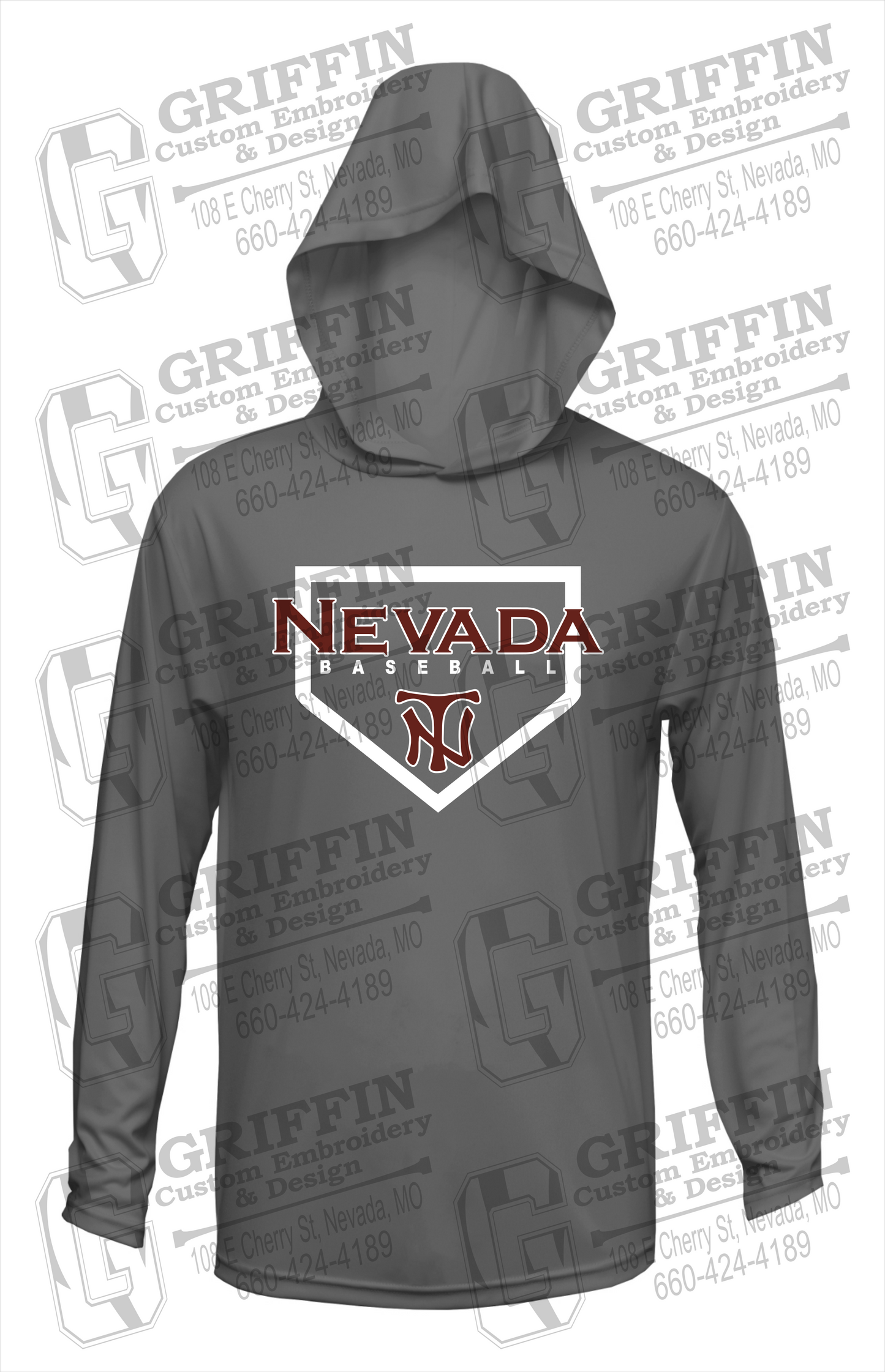 Dry-Fit T-Shirt Hoodie - Baseball - Nevada Tigers 21-S