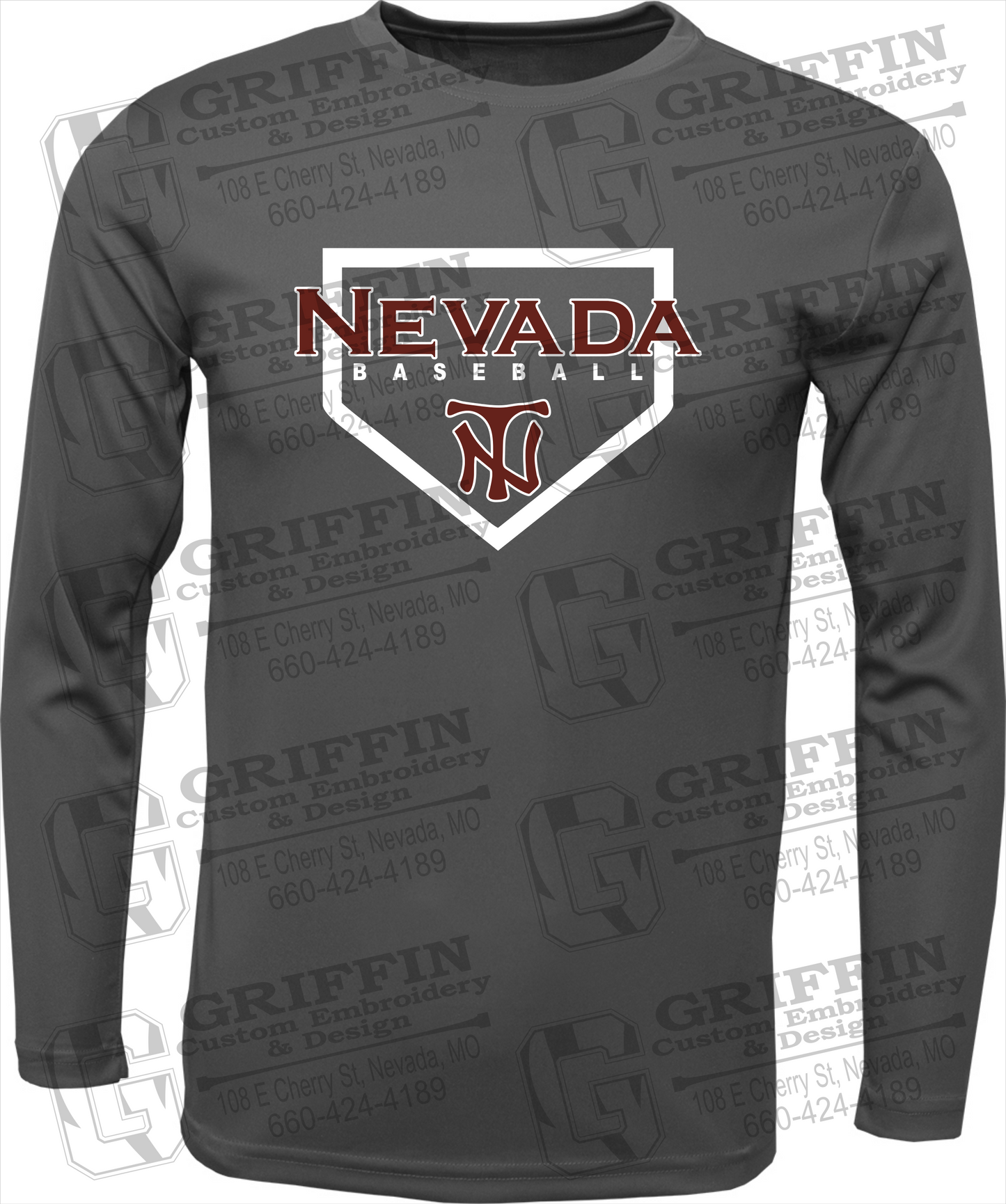 Toddler Dry-Fit Long Sleeve T-Shirt - Baseball - Nevada Tigers 21-S