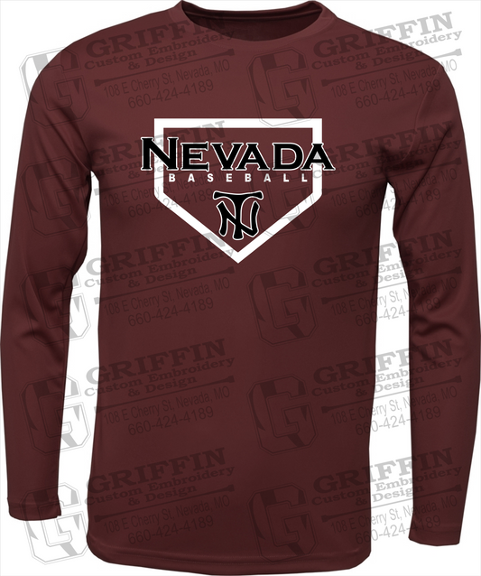Toddler Dry-Fit Long Sleeve T-Shirt - Baseball - Nevada Tigers 21-S