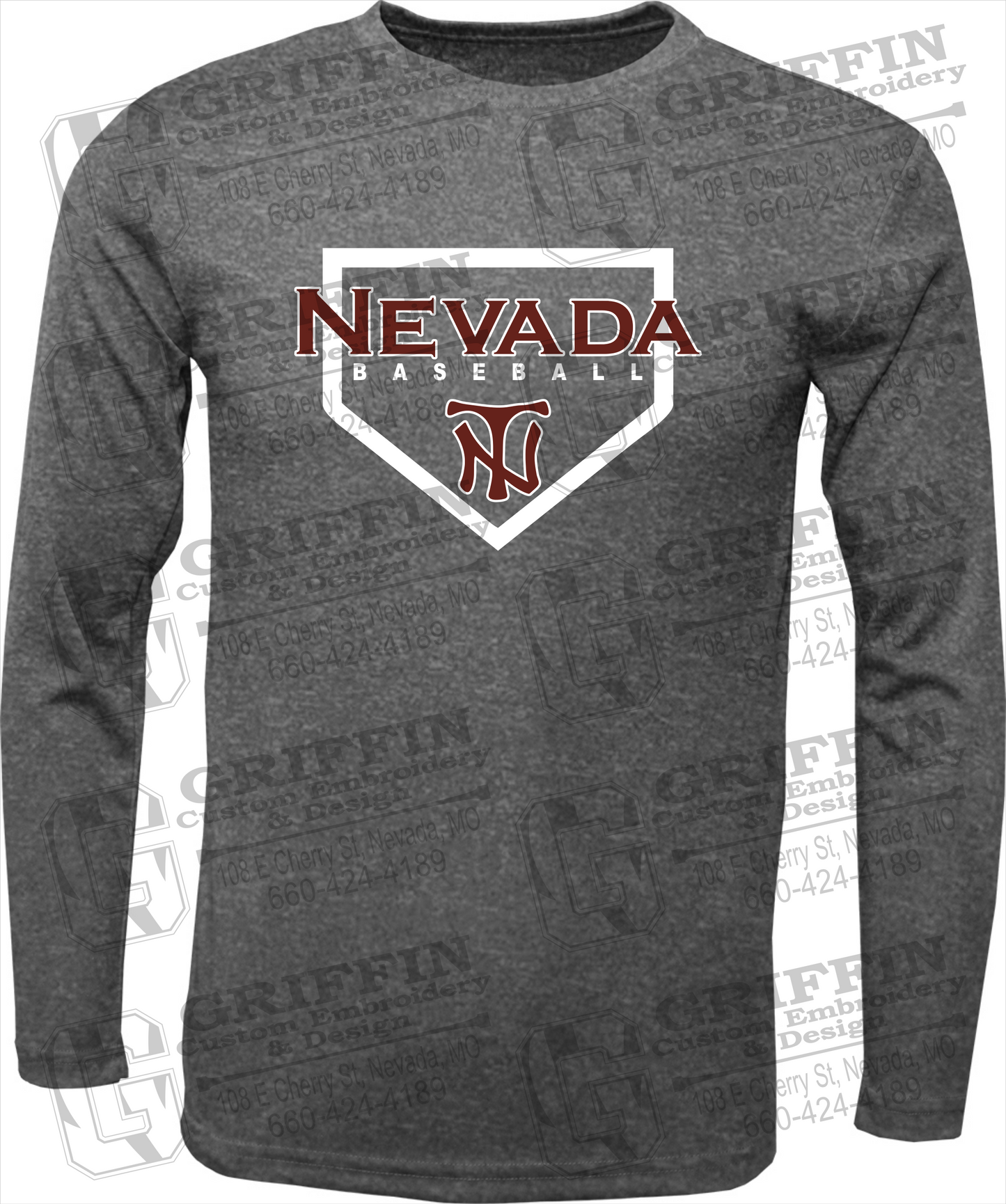 Dry-Fit Long Sleeve T-Shirt - Baseball - Nevada Tigers 21-S