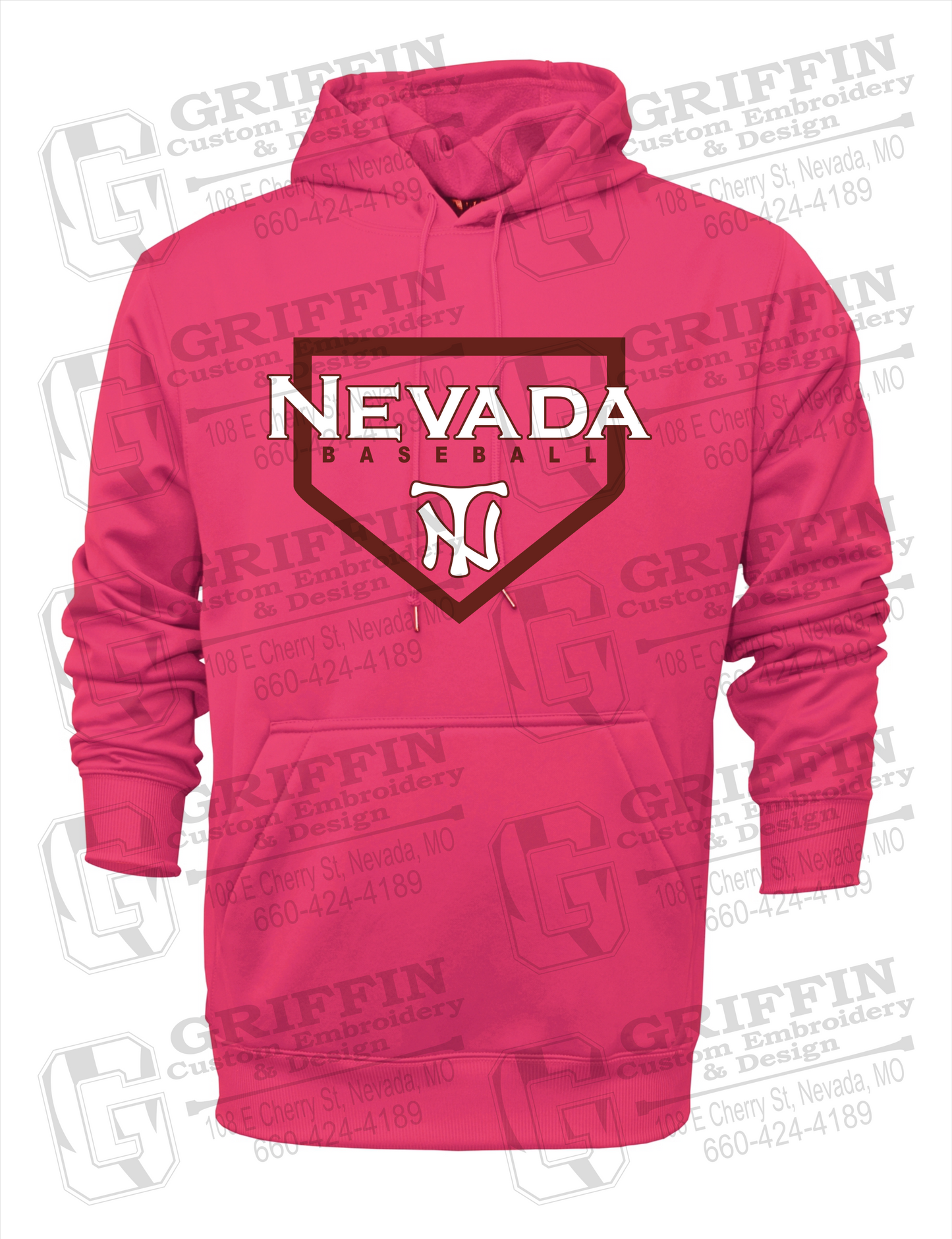 Performance Fleece Hoodie - Baseball - Nevada Tigers 21-S