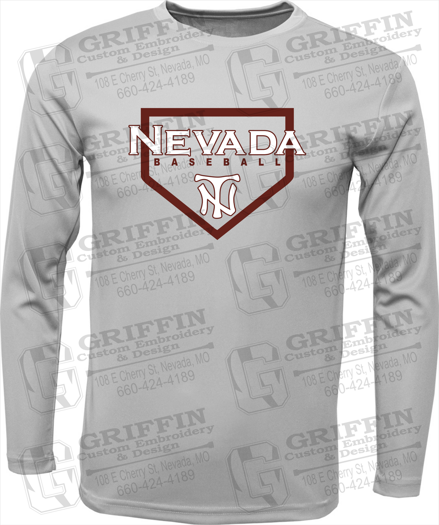 Toddler Dry-Fit Long Sleeve T-Shirt - Baseball - Nevada Tigers 21-S