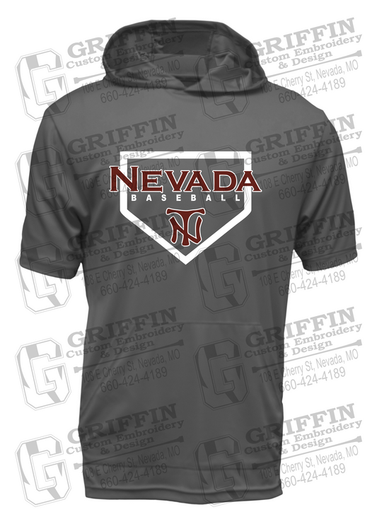 Dry-Fit Short Sleeve T-Shirt Hoodie - Baseball - Nevada Tigers 21-S