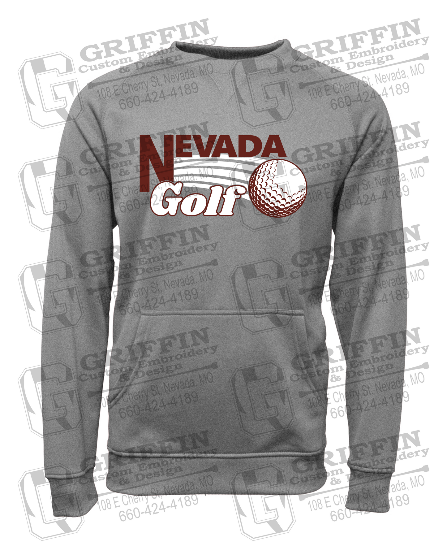 Performance Fleece Sweatshirt - Golf - Nevada Tigers 21-W