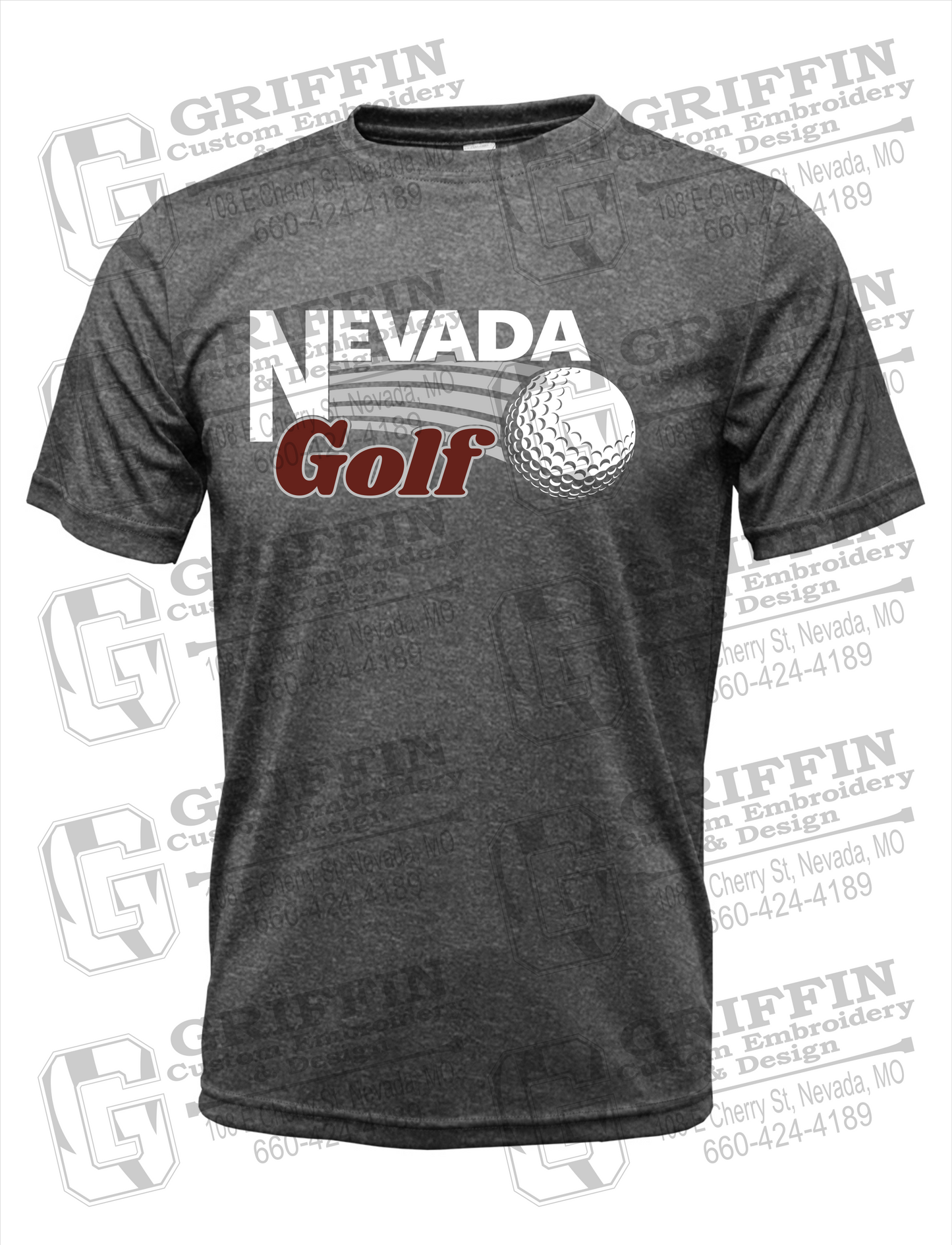 Dry-Fit Short Sleeve T-Shirt - Golf - Nevada Tigers 21-W