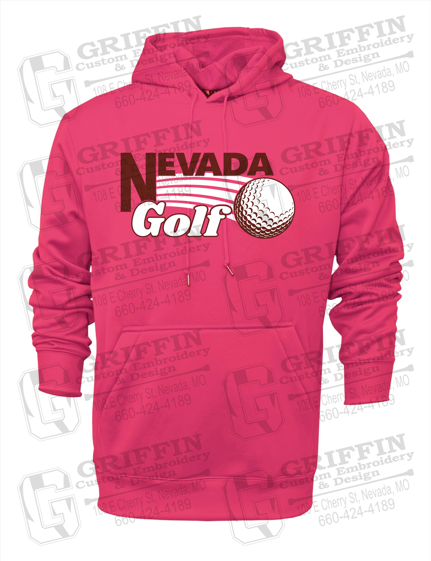 Performance Fleece Hoodie - Golf - Nevada Tigers 21-W