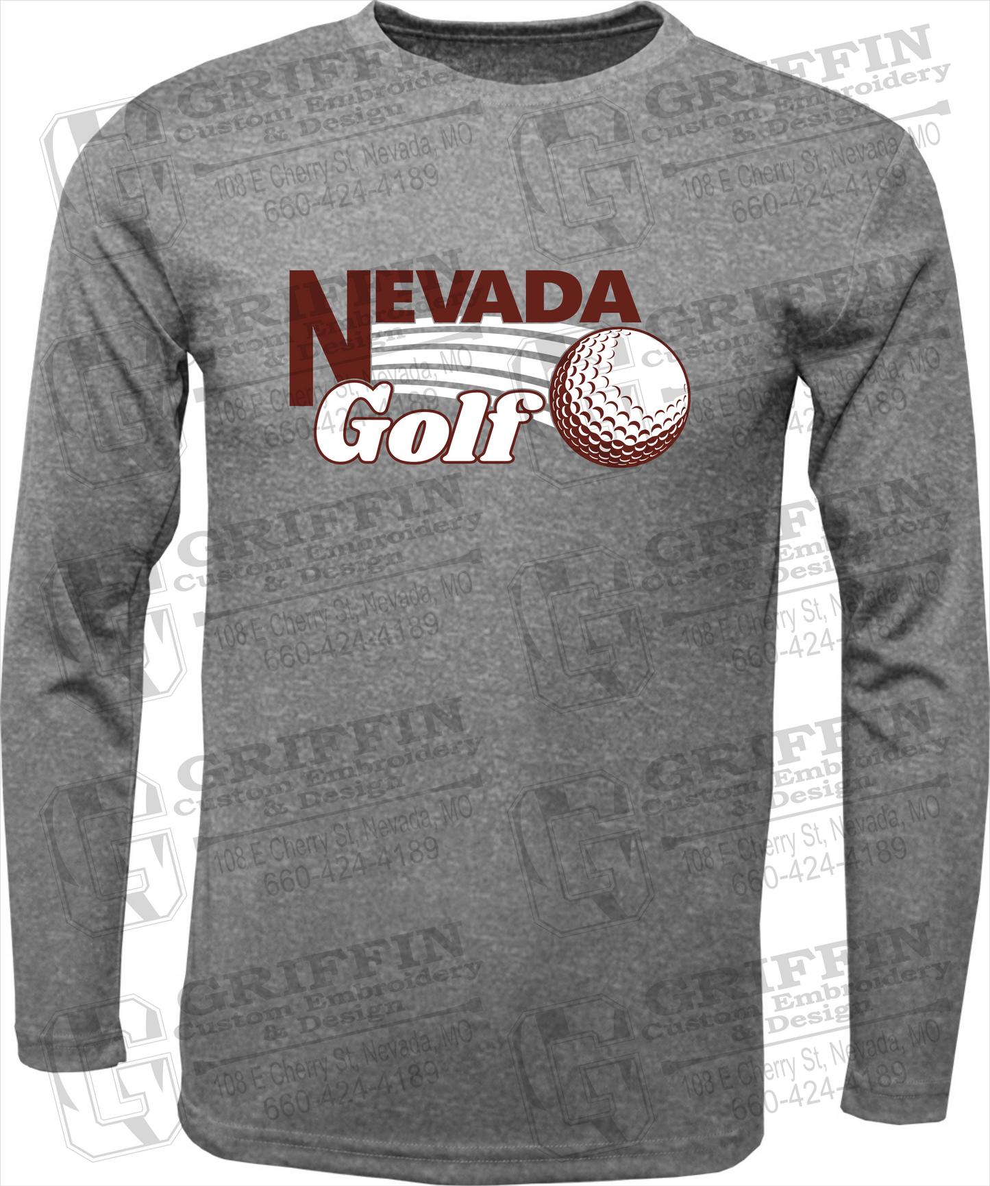 Dry-Fit Long Sleeve T-Shirt - Golf - Nevada Tigers 21-W