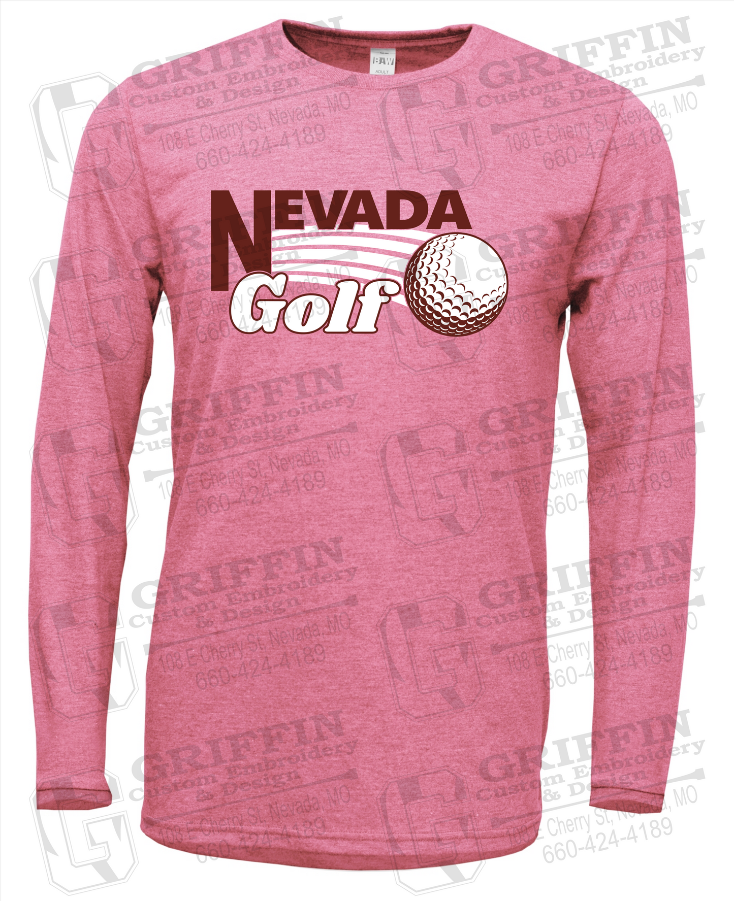 Soft-Tek Long Sleeve T-Shirt - Golf - Nevada Tigers 21-W