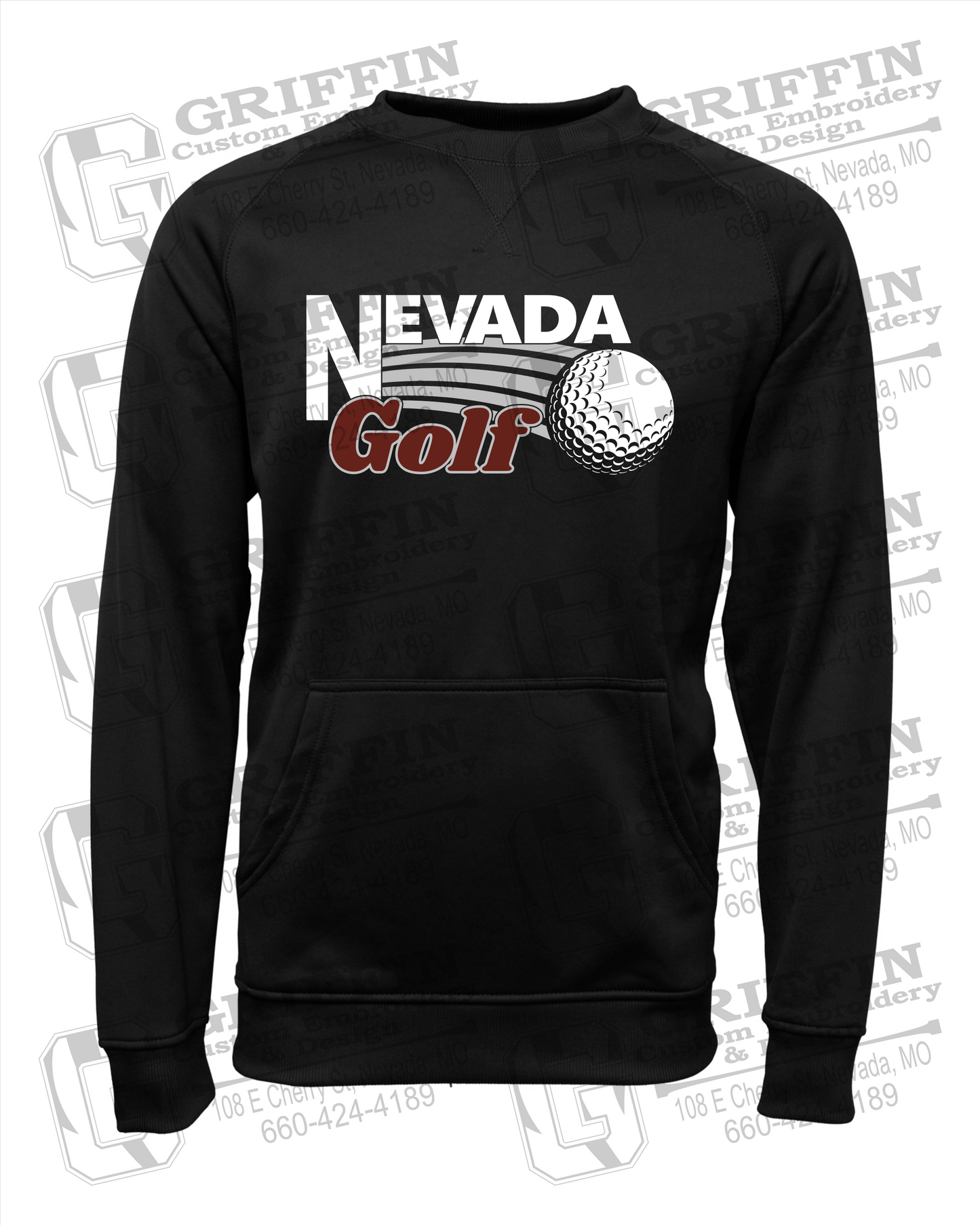 Performance Fleece Sweatshirt - Golf - Nevada Tigers 21-W