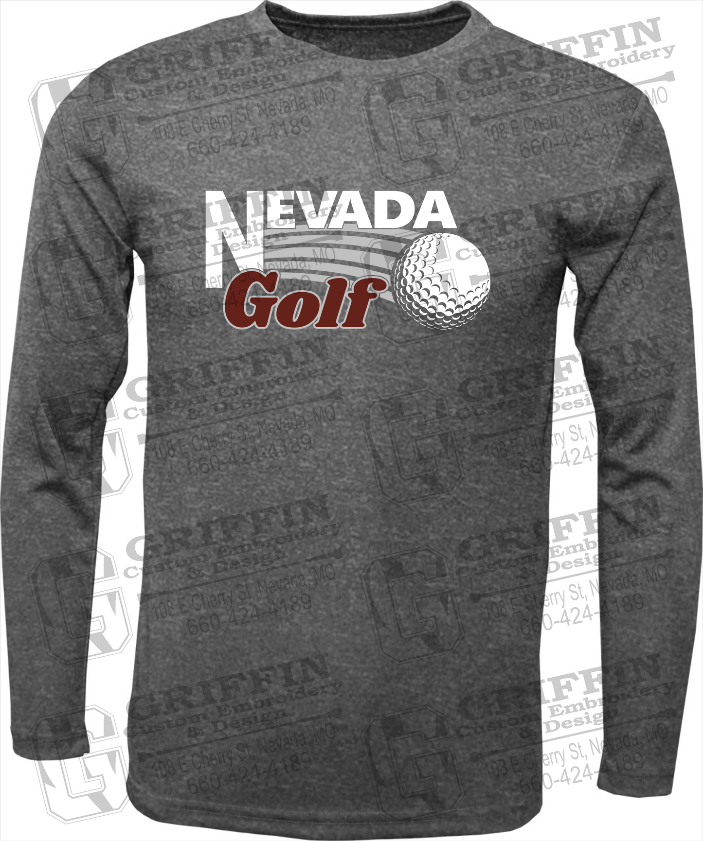 Dry-Fit Long Sleeve T-Shirt - Golf - Nevada Tigers 21-W