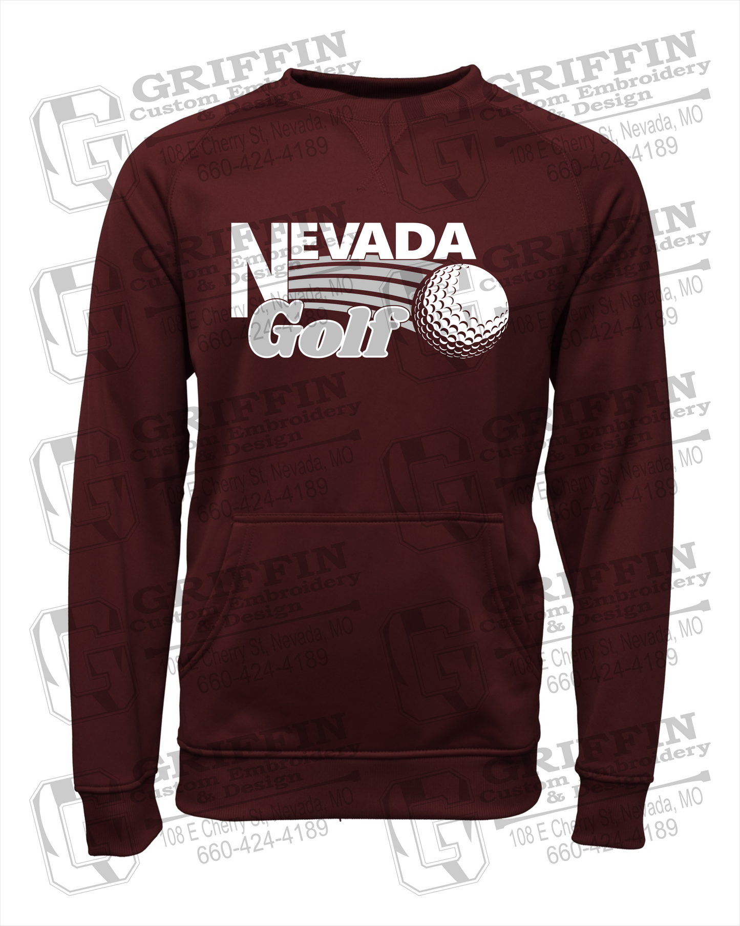 Performance Fleece Sweatshirt - Golf - Nevada Tigers 21-W