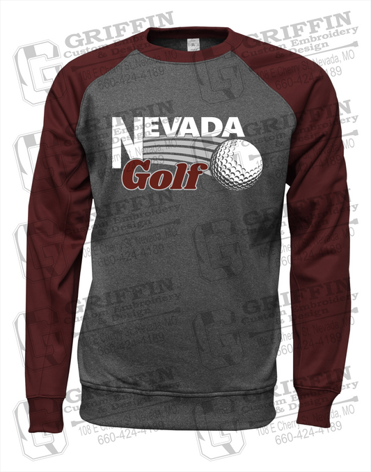 Nevada Tigers 21-W Youth Raglan Sweatshirt - Golf