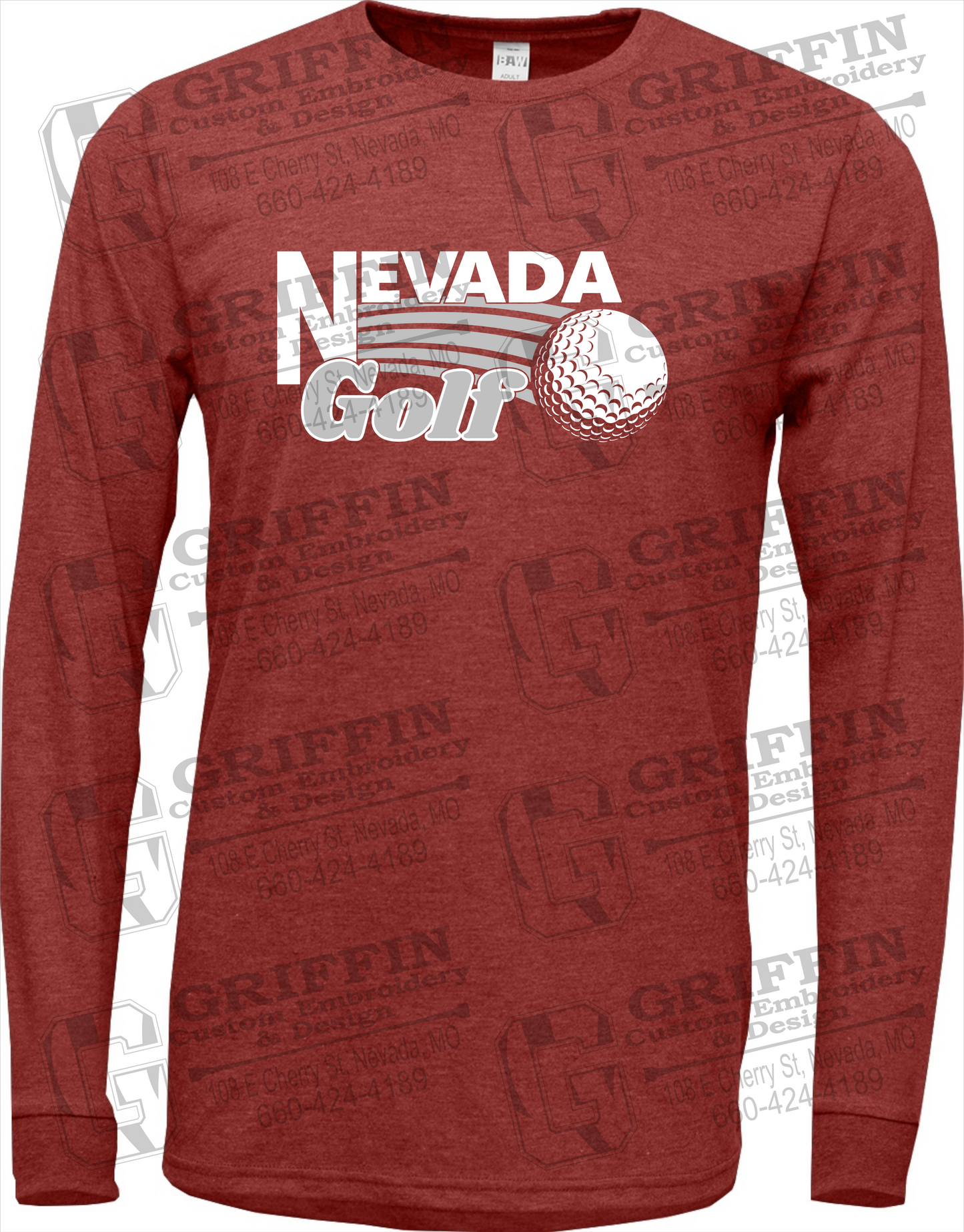 Soft-Tek Long Sleeve T-Shirt - Golf - Nevada Tigers 21-W