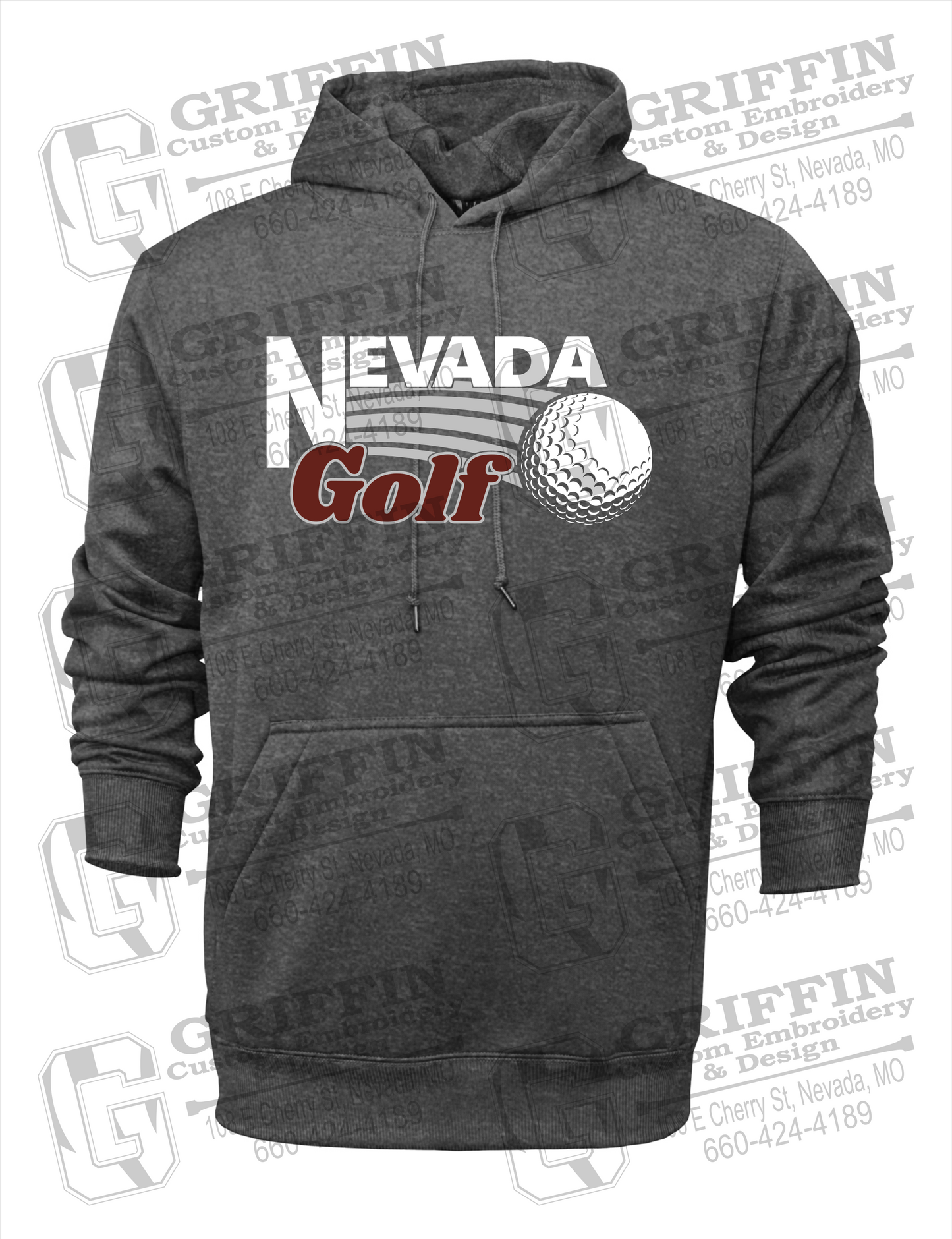 Performance Fleece Hoodie - Golf - Nevada Tigers 21-W