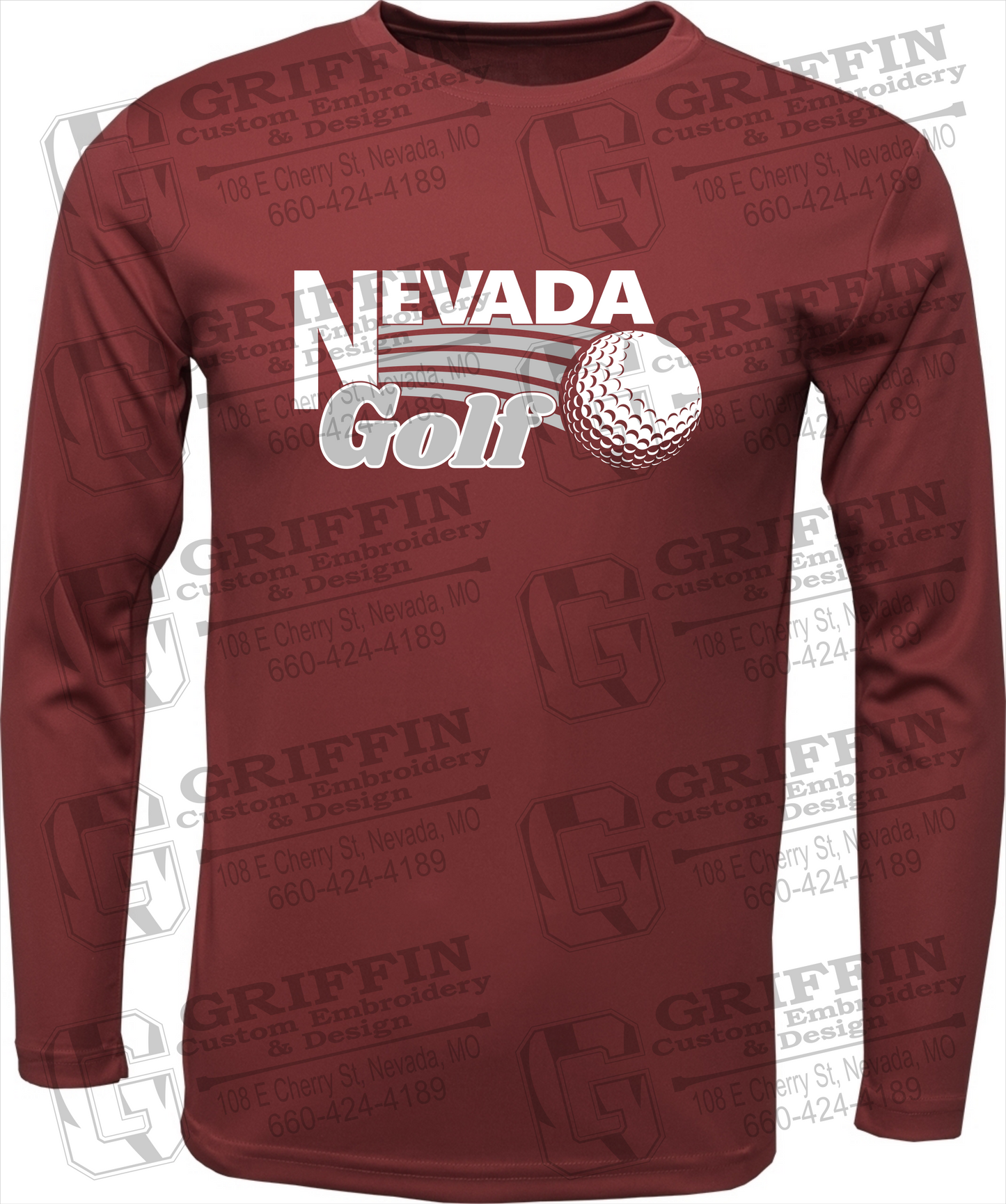 Dry-Fit Long Sleeve T-Shirt - Golf - Nevada Tigers 21-W