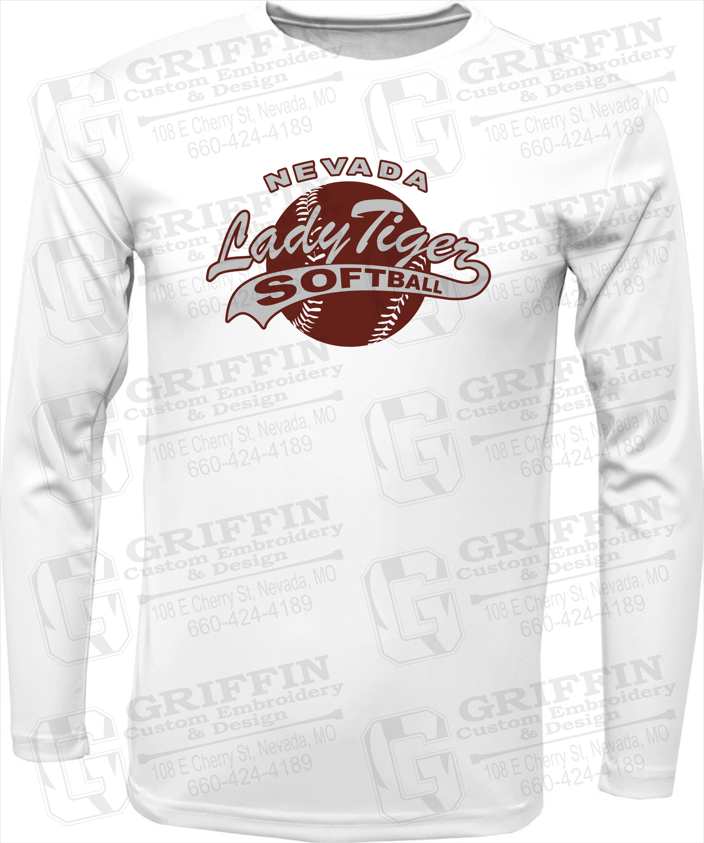 Dry-Fit Long Sleeve T-Shirt - Softball - Nevada Tigers 21-X