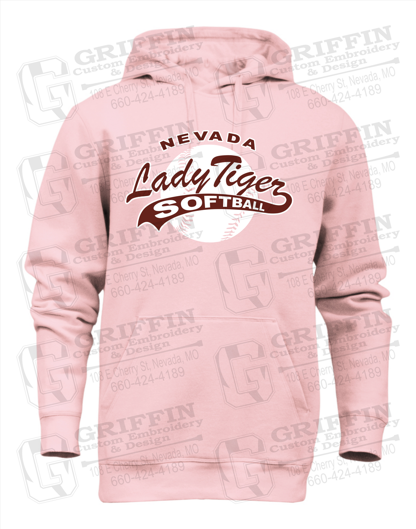 Heavyweight Fleece Hoodie - Softball - Nevada Tigers 21-X