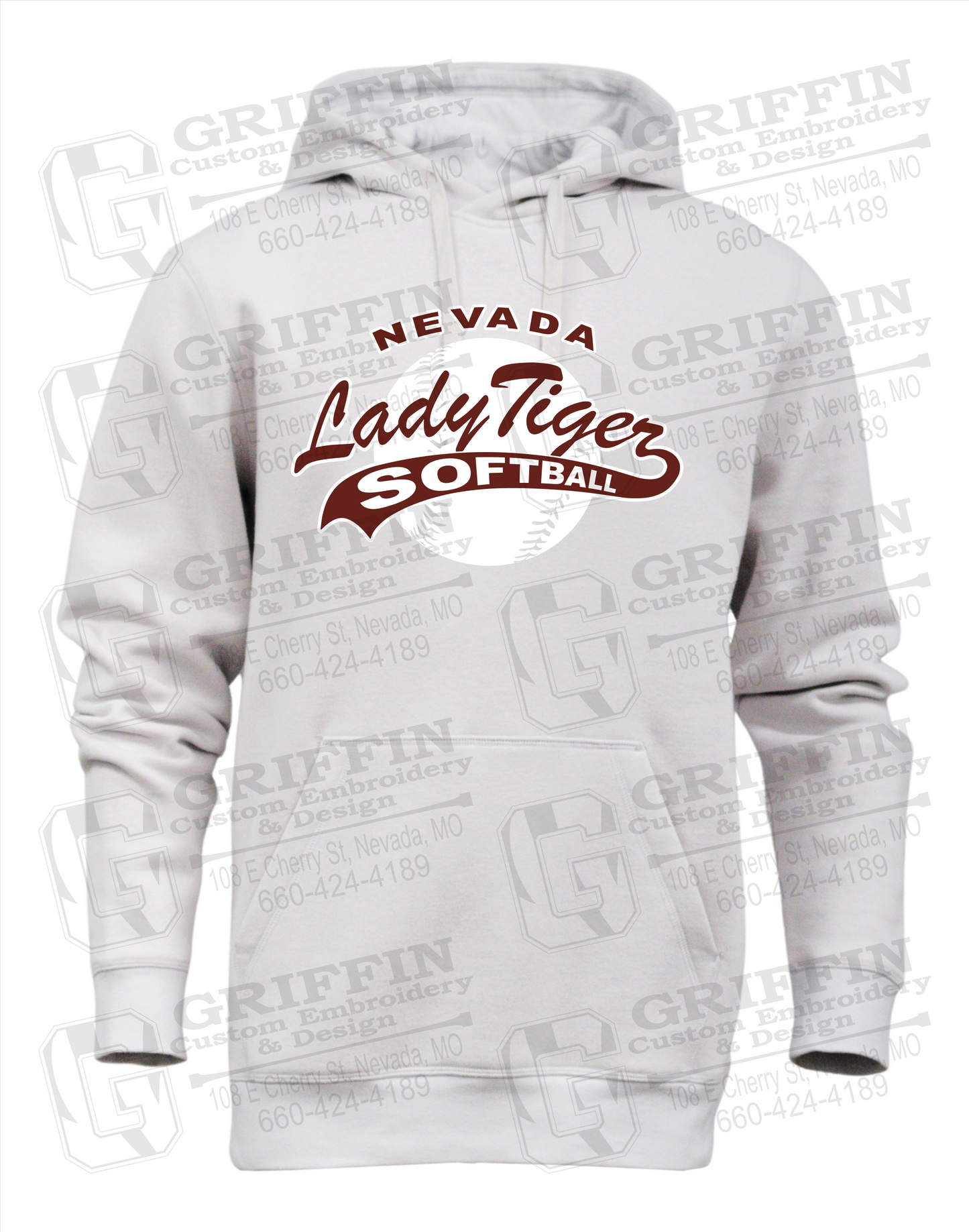 Heavyweight Fleece Hoodie - Softball - Nevada Tigers 21-X