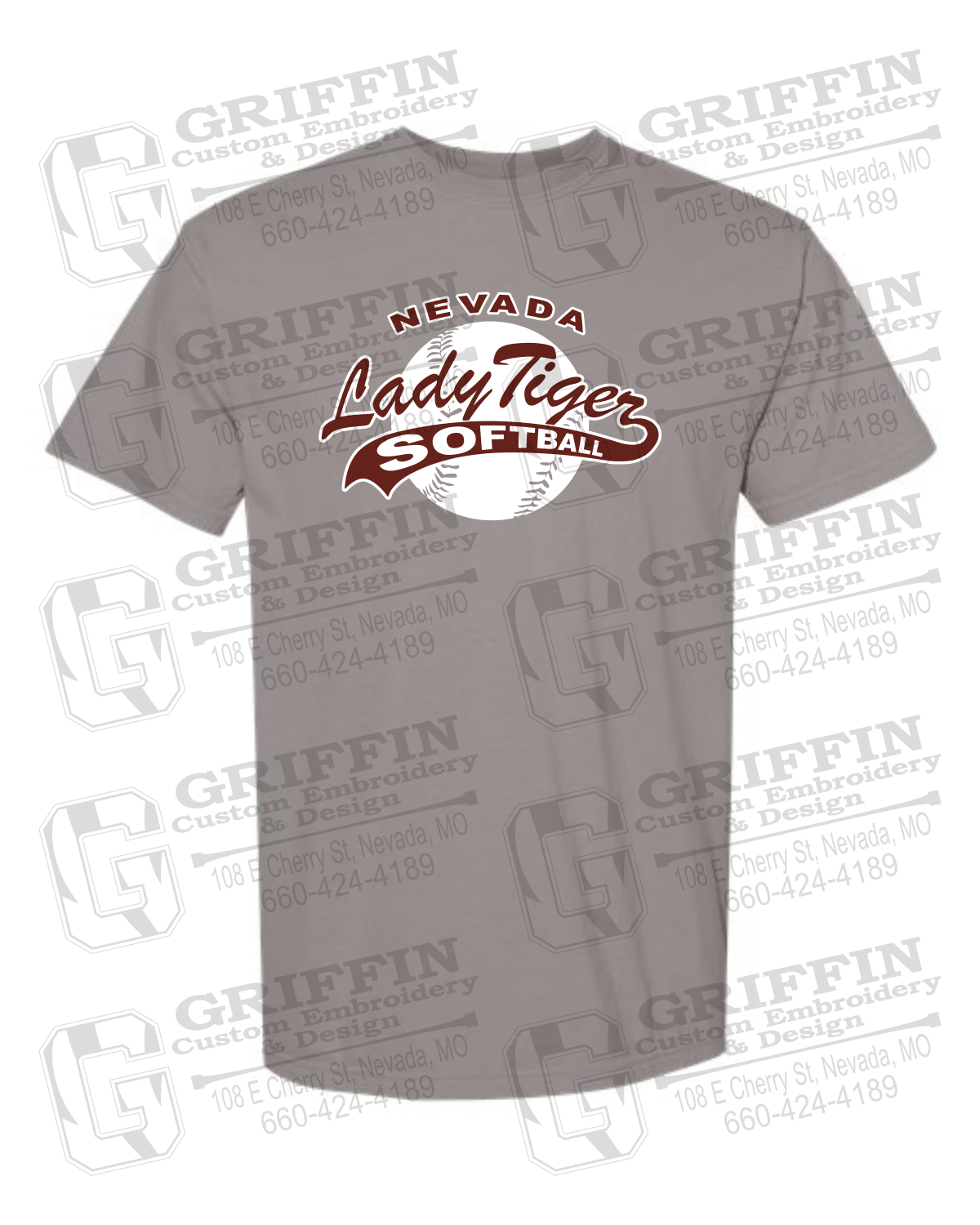 Comfort Colors Short Sleeve T-Shirt - Softball - Nevada Tigers 21-X
